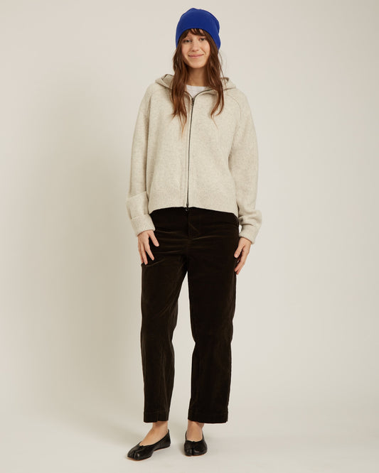 cardigan à capuche en laine et cachemire NOEMIE