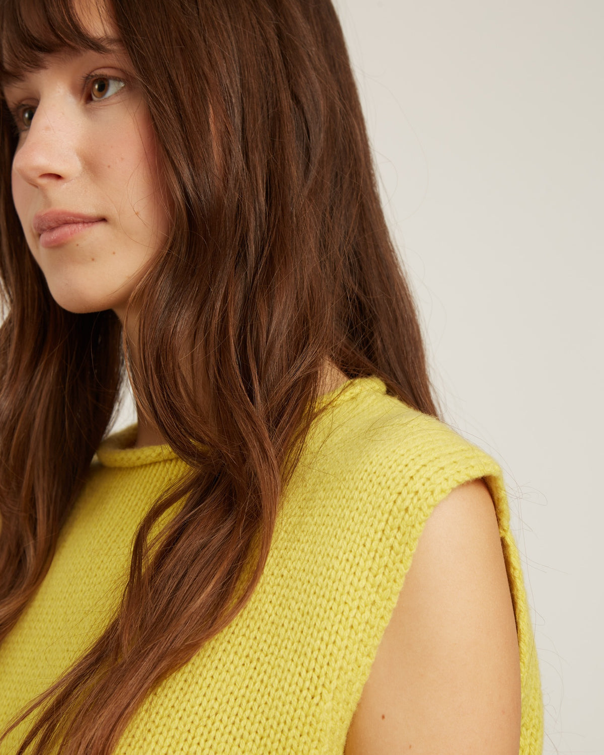 sleeveless wool cardigan FAYE