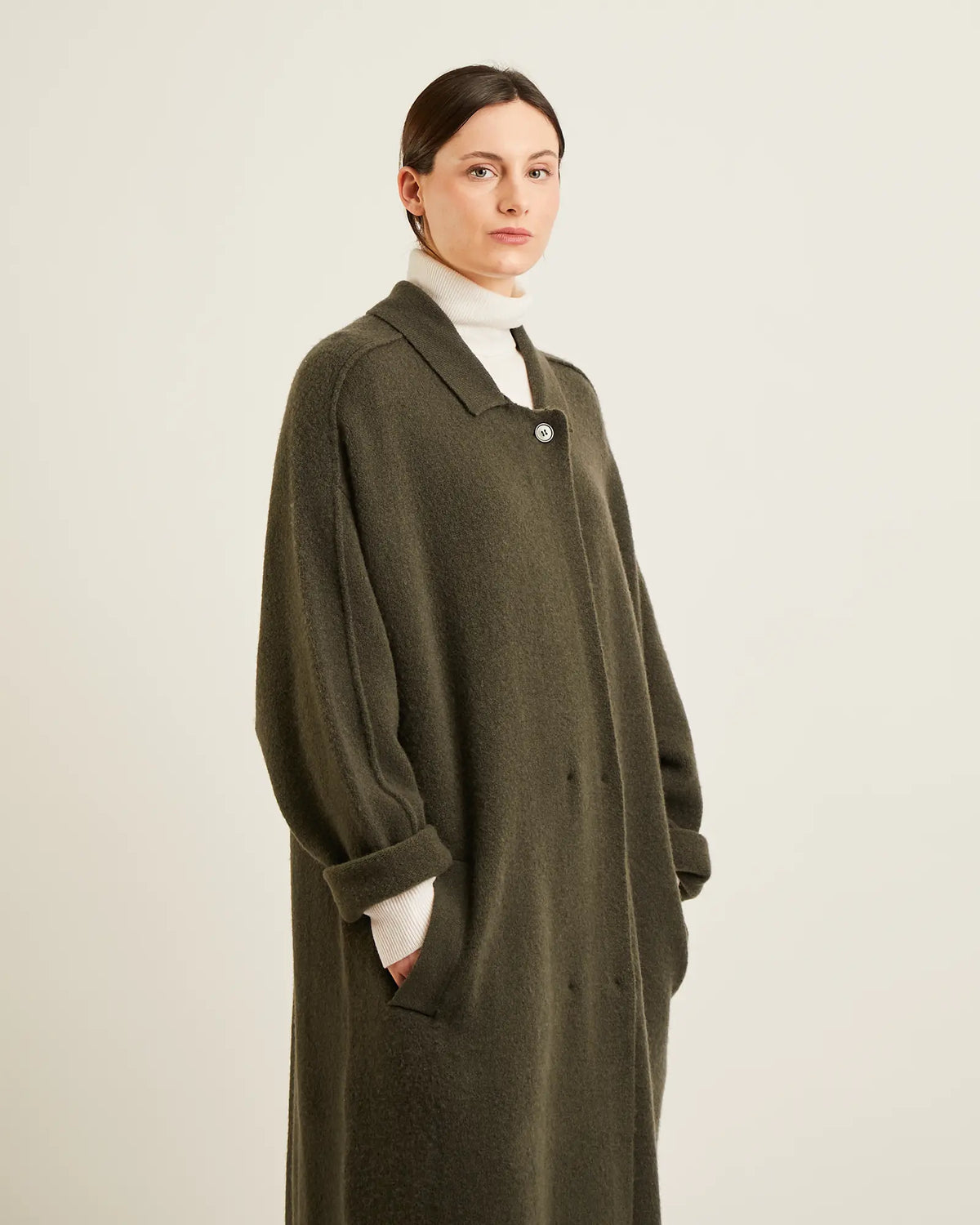 Manteau en mélange de laine de yack WILLOW