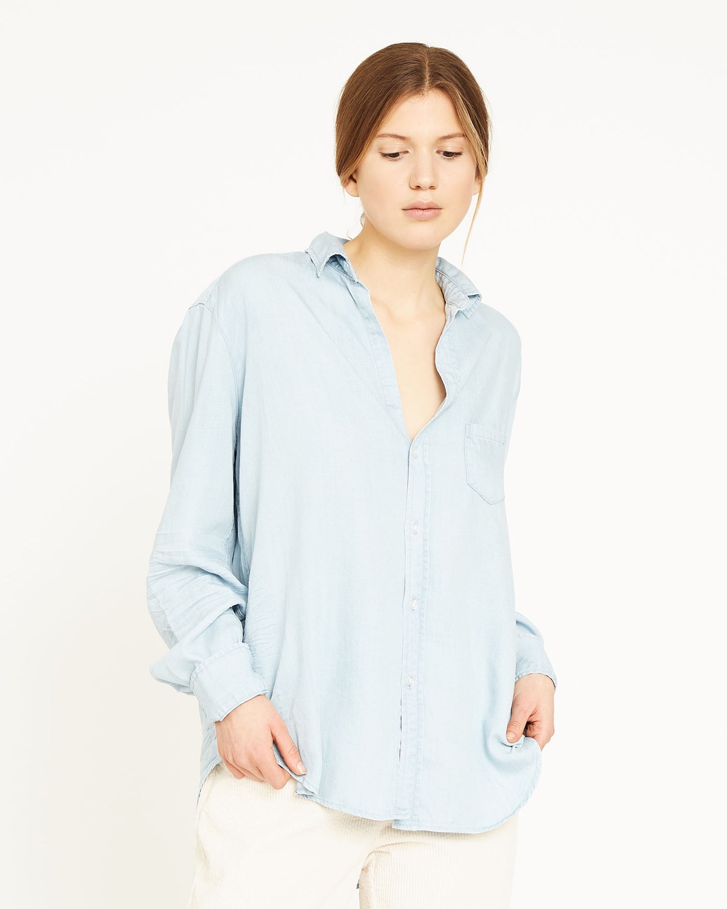 chemise en coton et lyocell HARTLEY