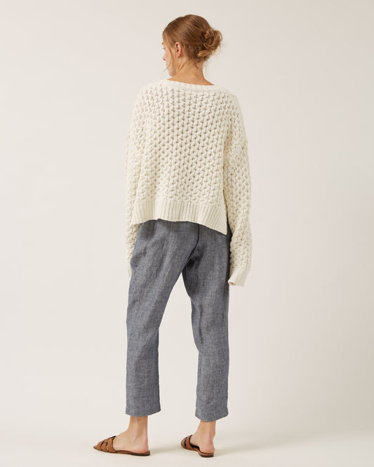 chandail torsadé en coton CLOVER