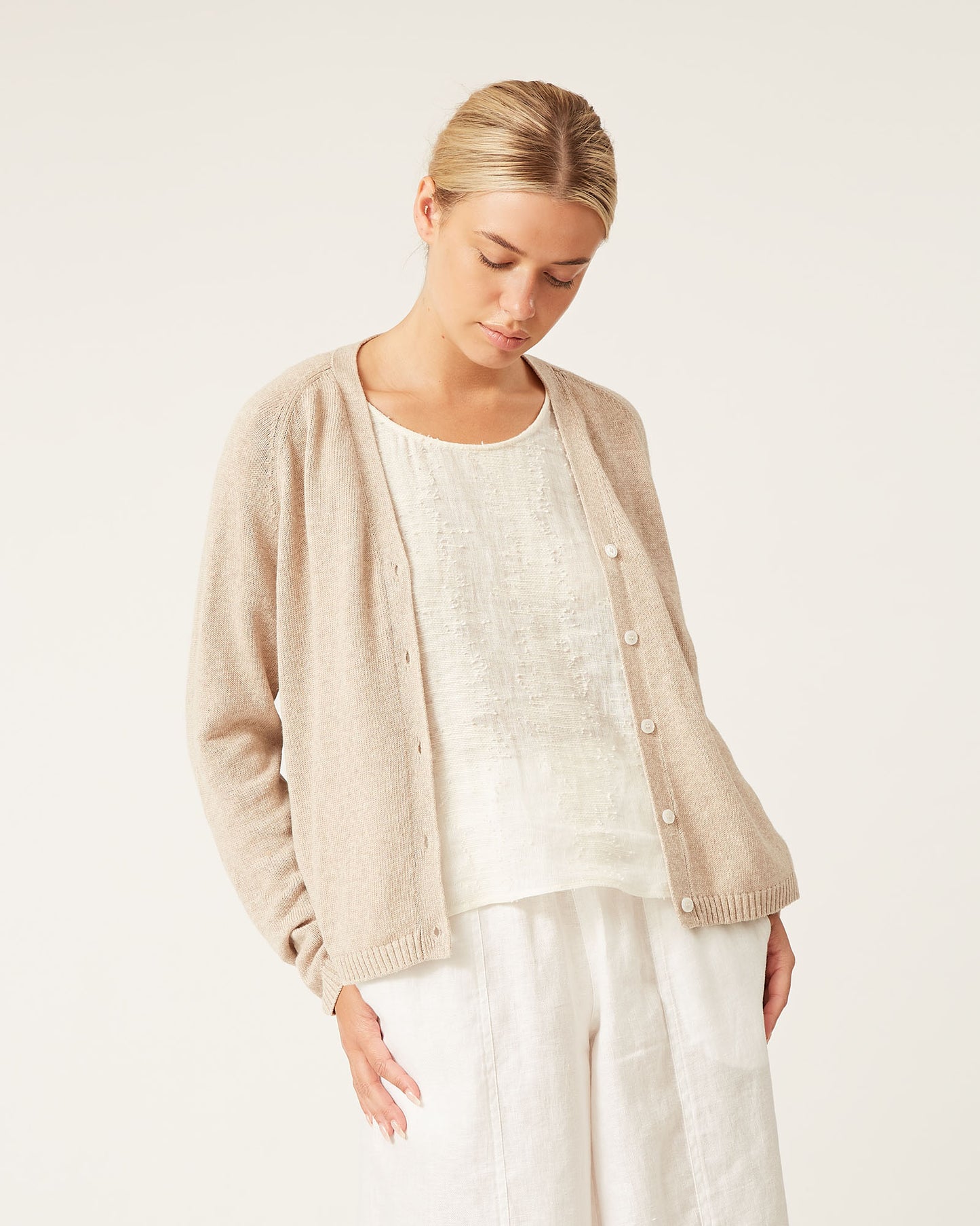 cardigan en lin et coton RYDER