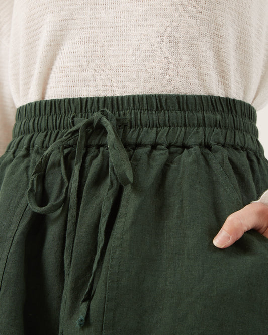 short en sergé de lin GABY