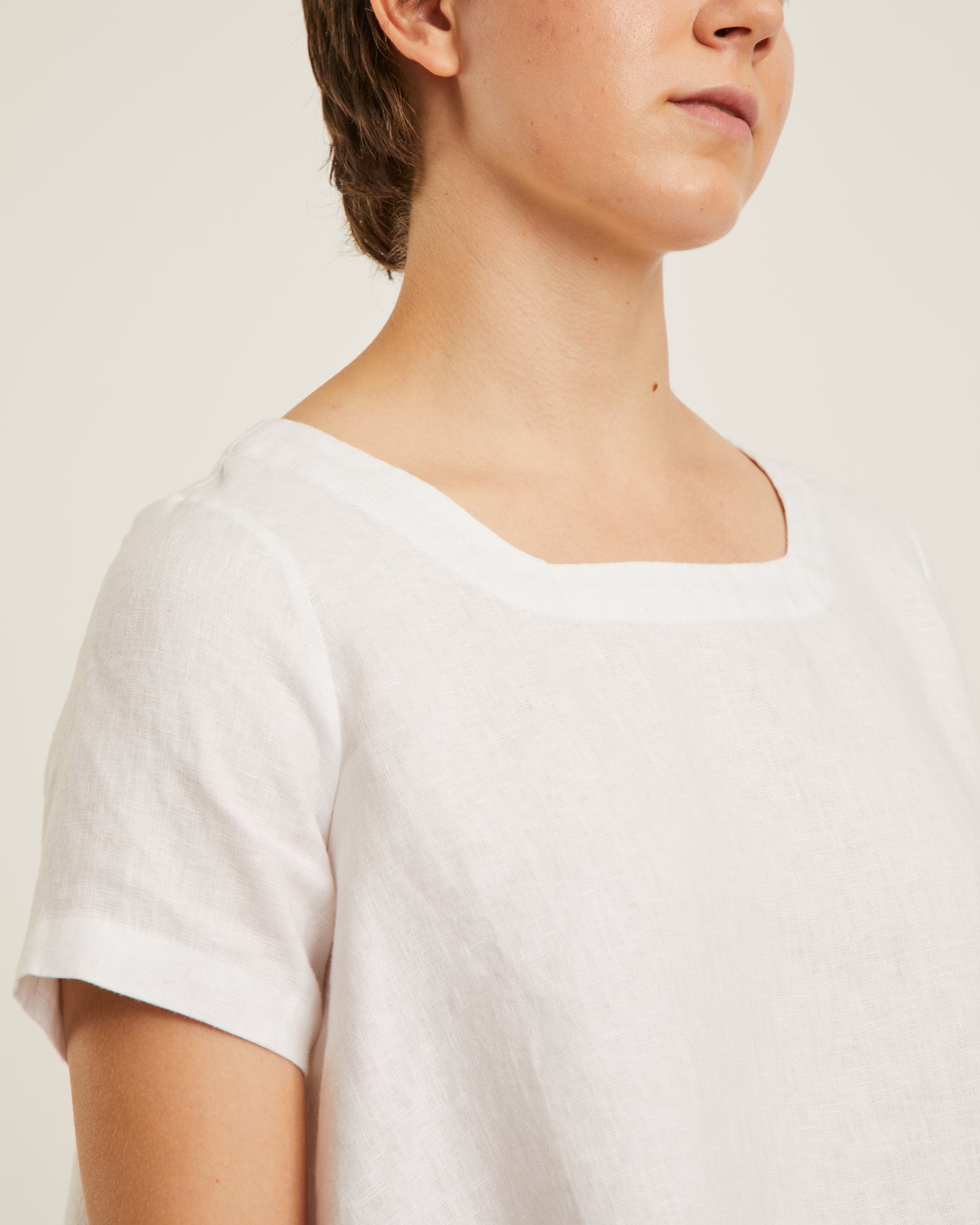 top en lin épais MI