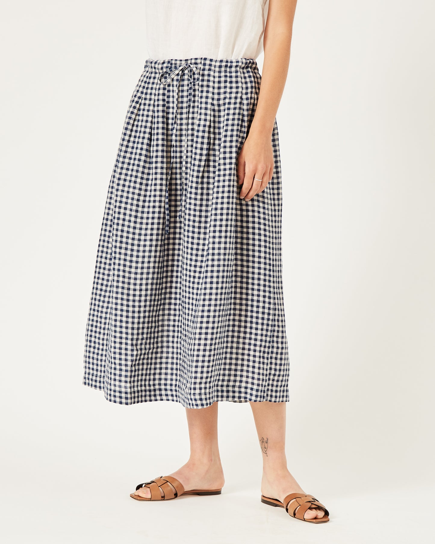 jupe vichy en lin BRIANA