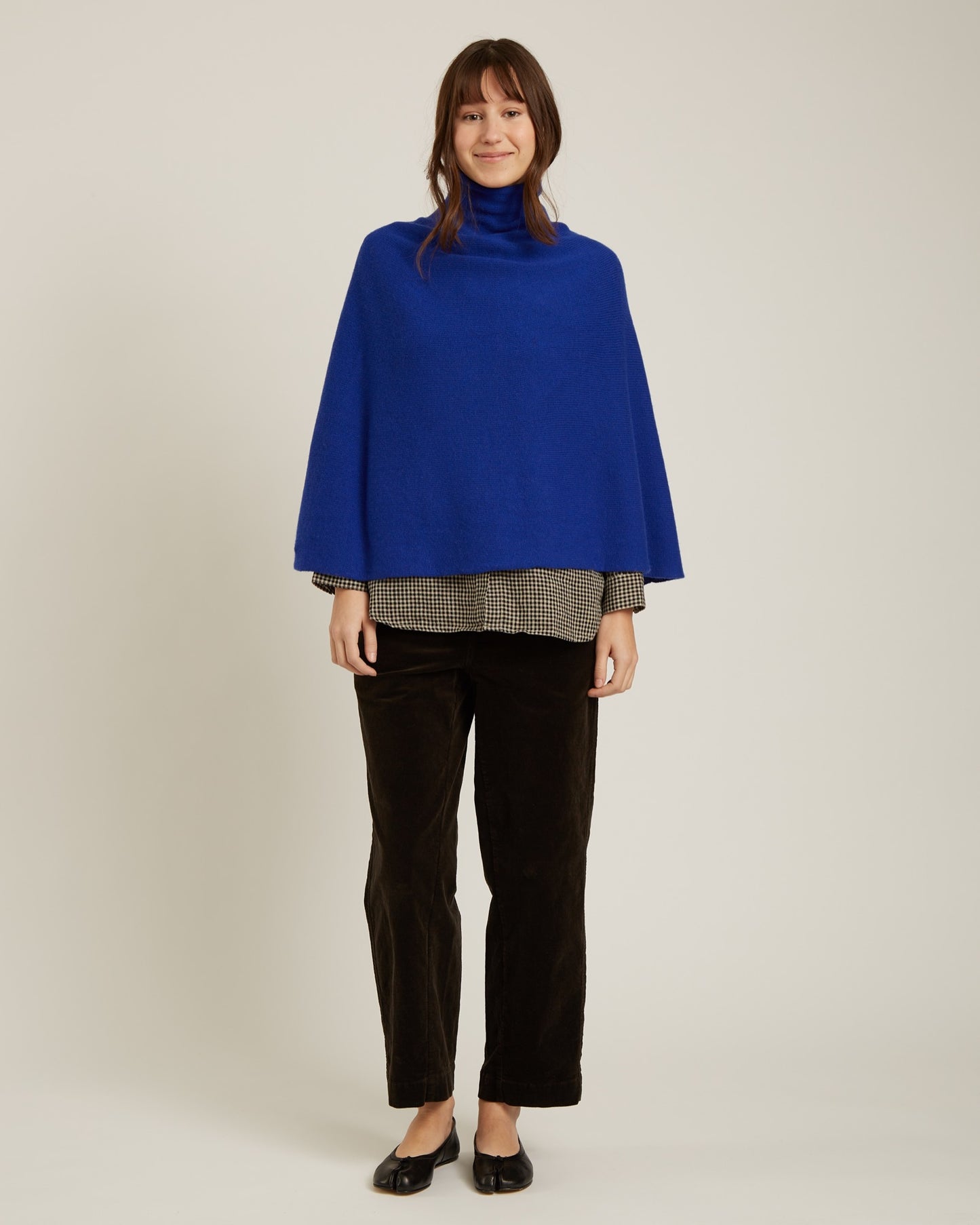 poncho en laine et cachemire CARLA