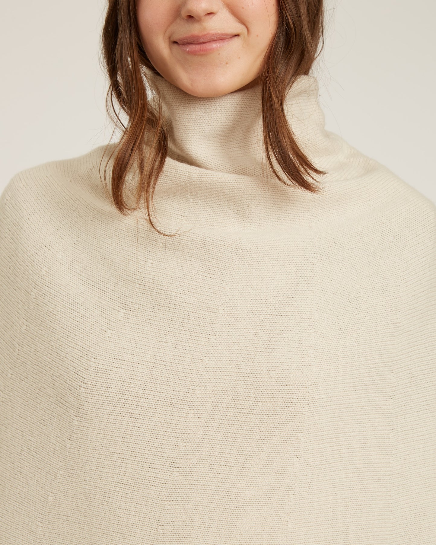 poncho en laine et cachemire CARLA