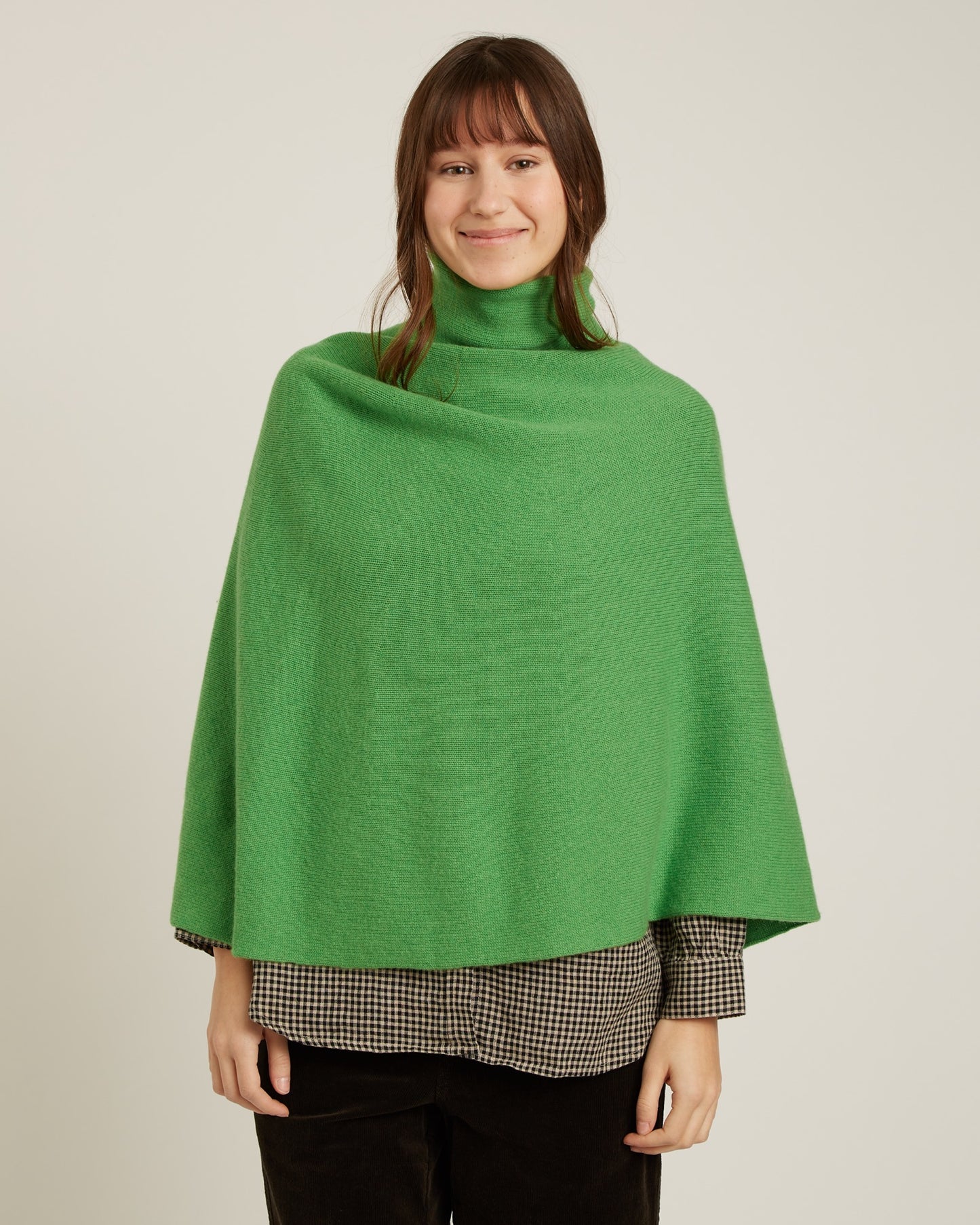 poncho en laine et cachemire CARLA