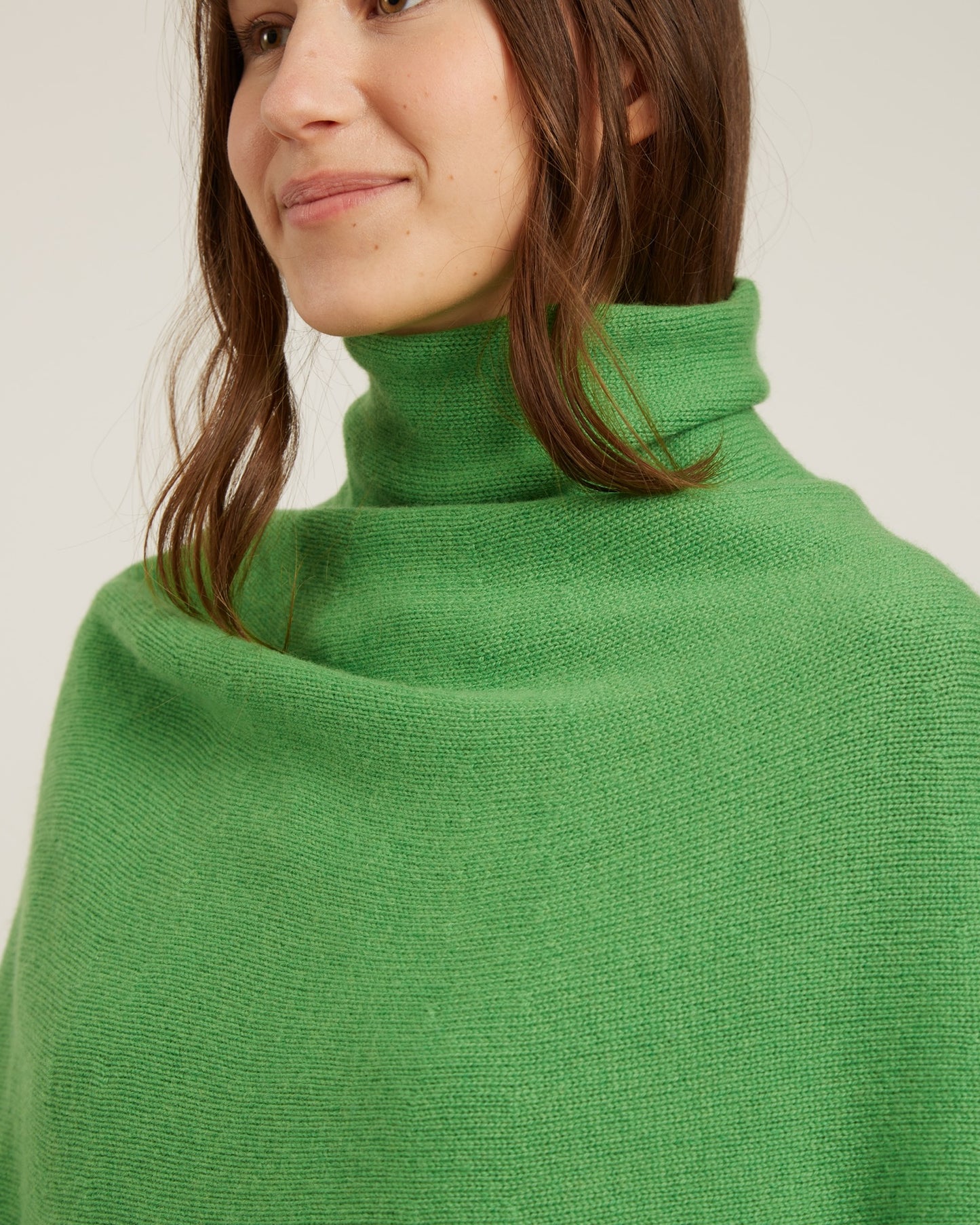 poncho en laine et cachemire CARLA