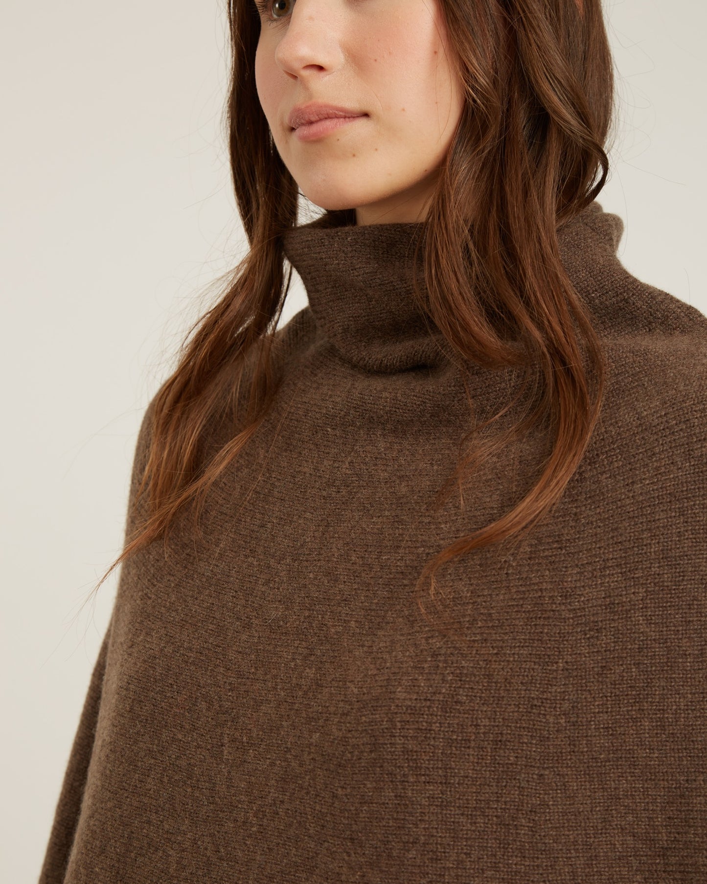 poncho en laine et cachemire CARLA