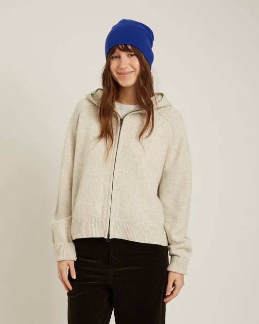 cardigan à capuche en laine et cachemire NOEMIE