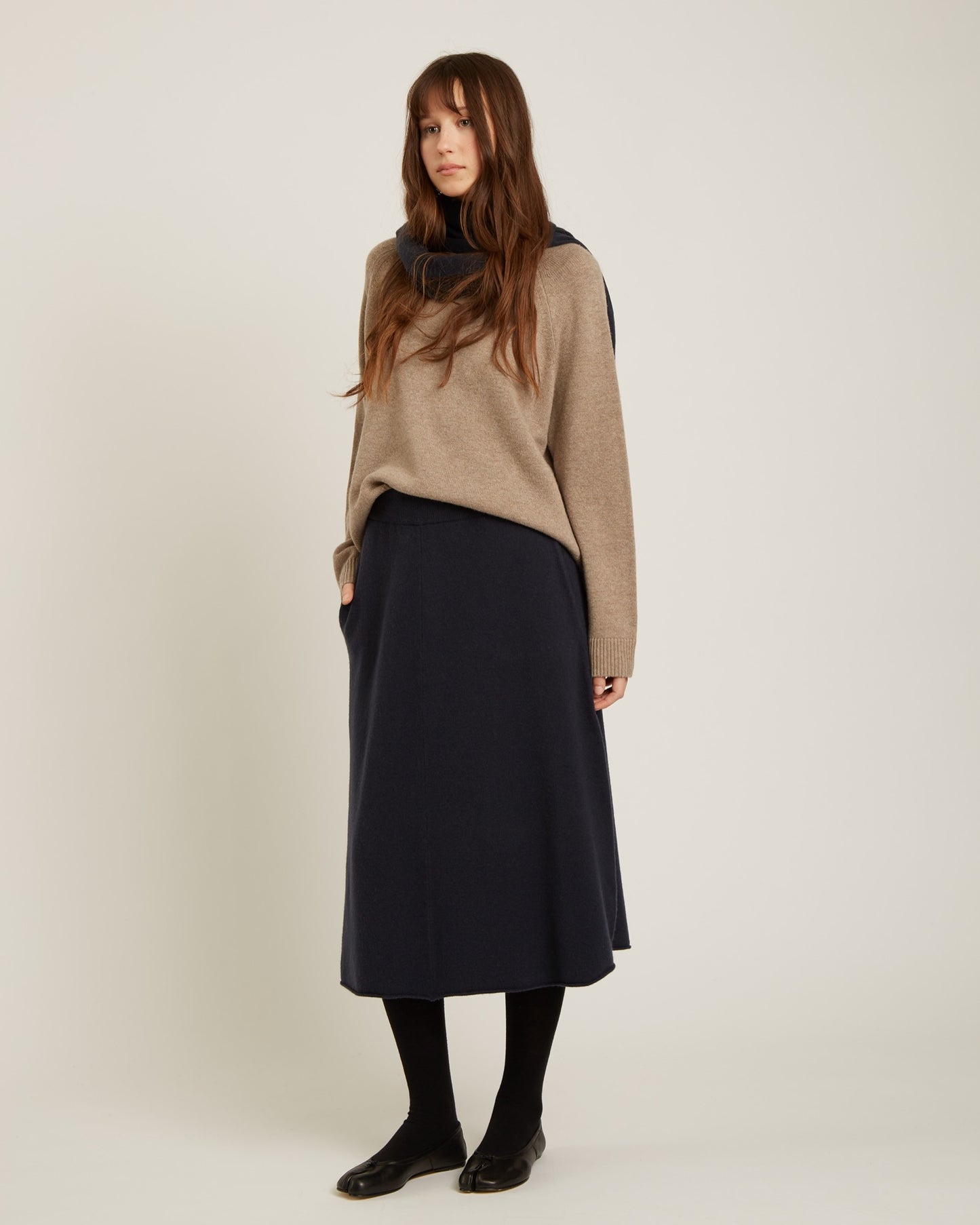 jupe en laine et cachemire VANYA