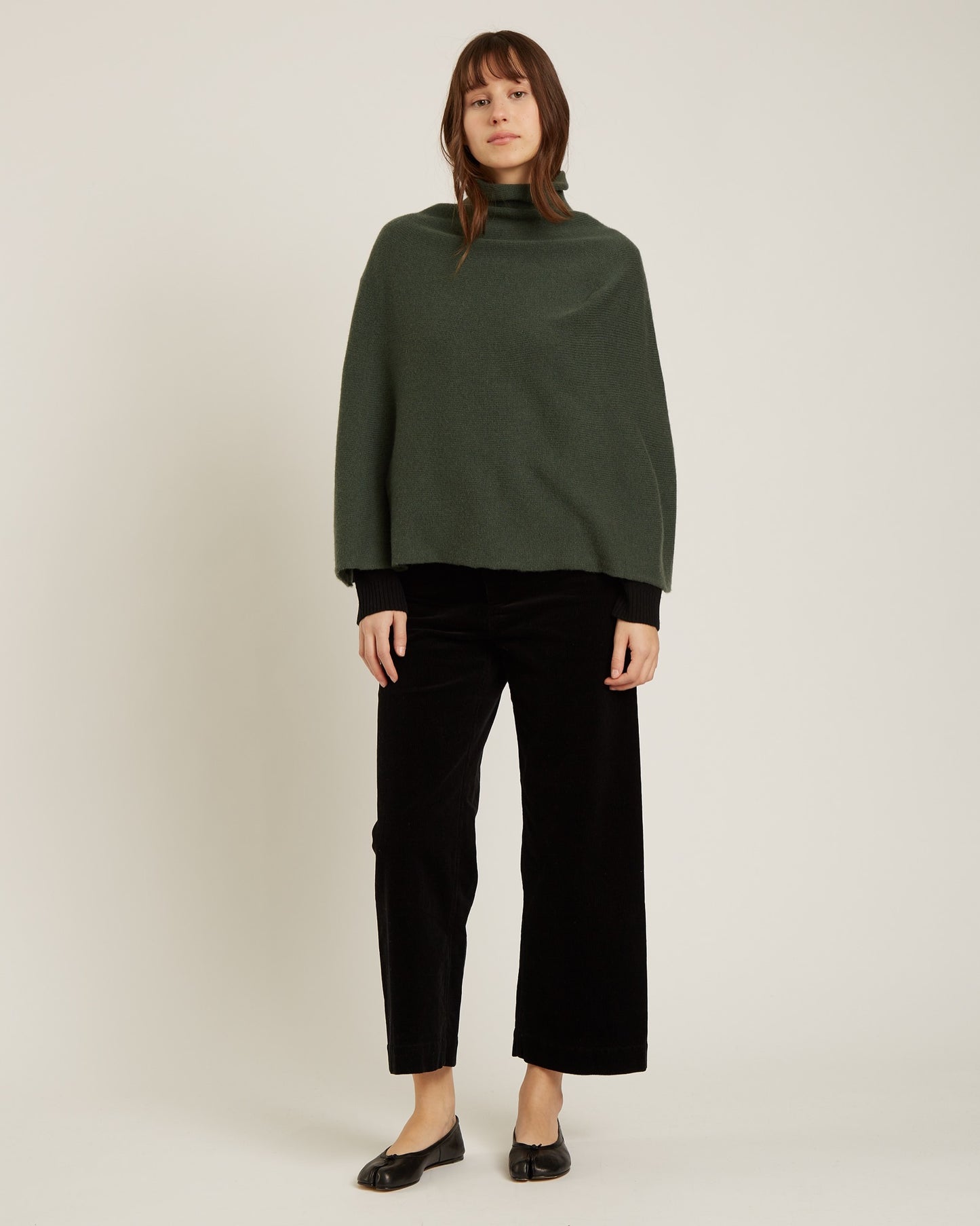 poncho en laine et cachemire CARLA