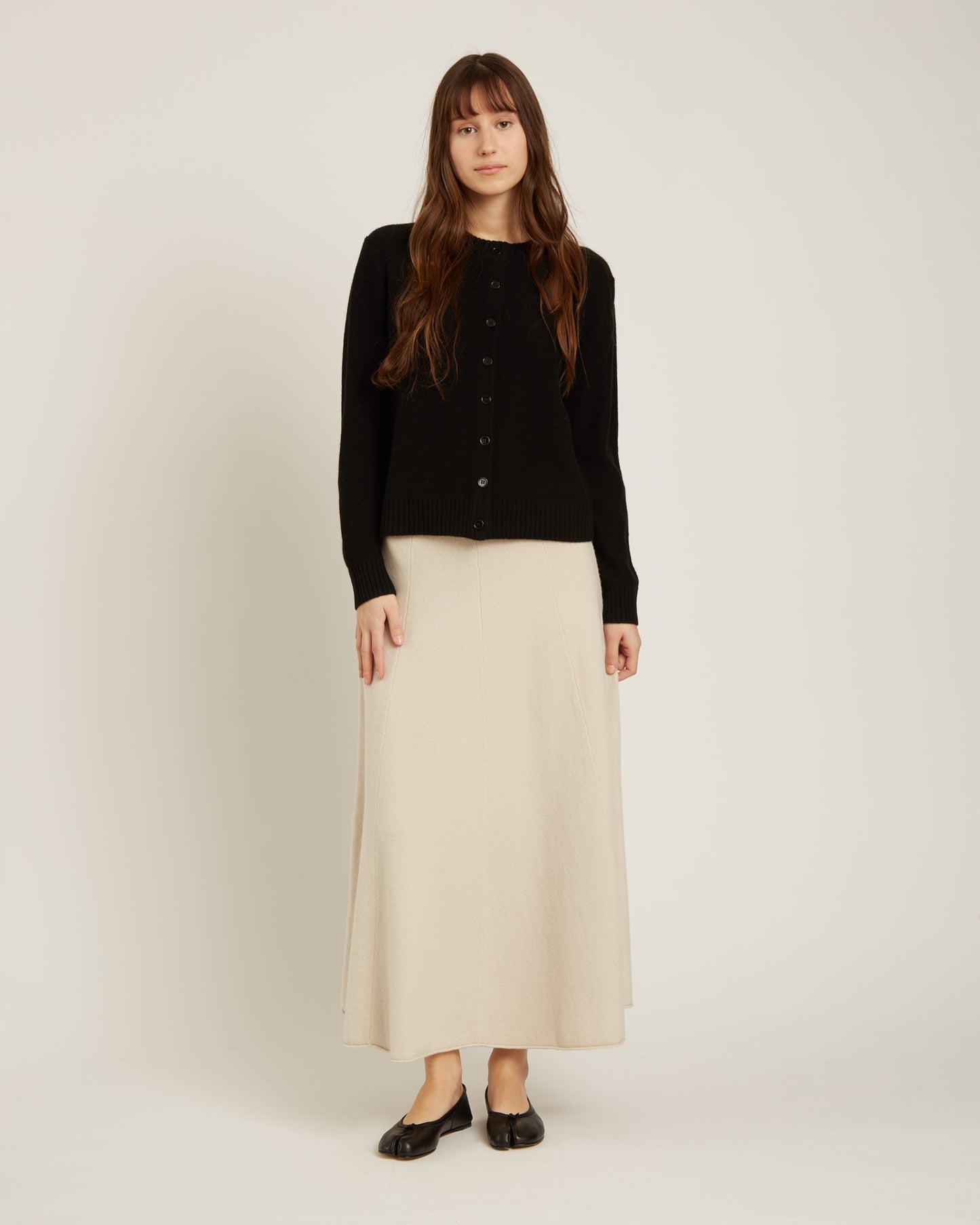 jupe en laine et cachemire THELMA