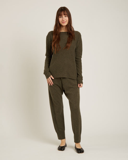 pantalon jogger en laine et cachemire TORRI