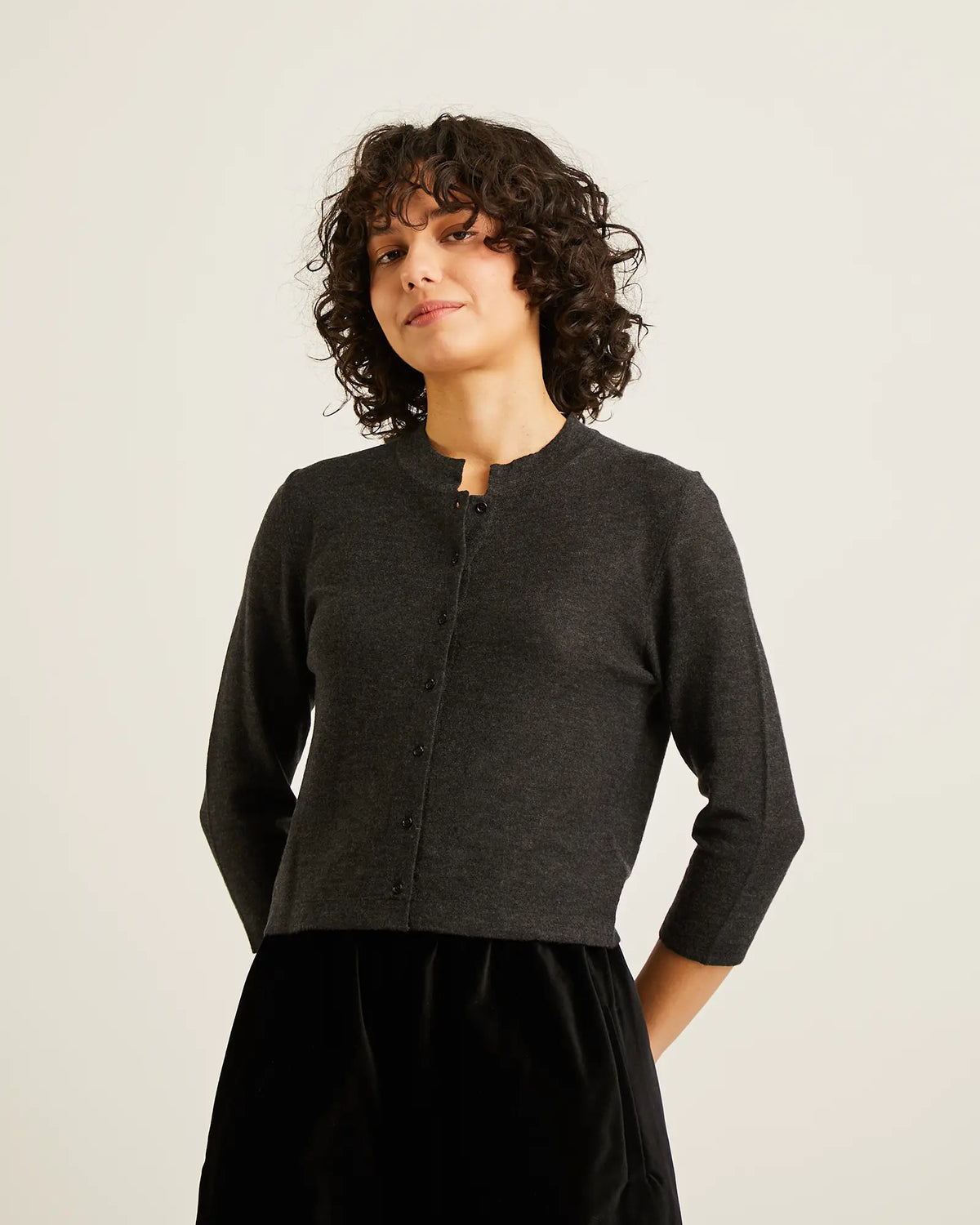 Cardigan chandail en laine superfine ISLA
