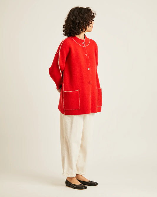 Manteau double face en laine COLE