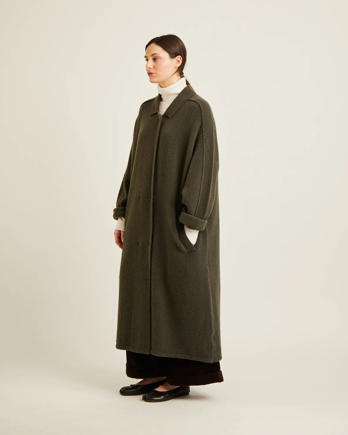 Manteau en mélange de laine de yack WILLOW