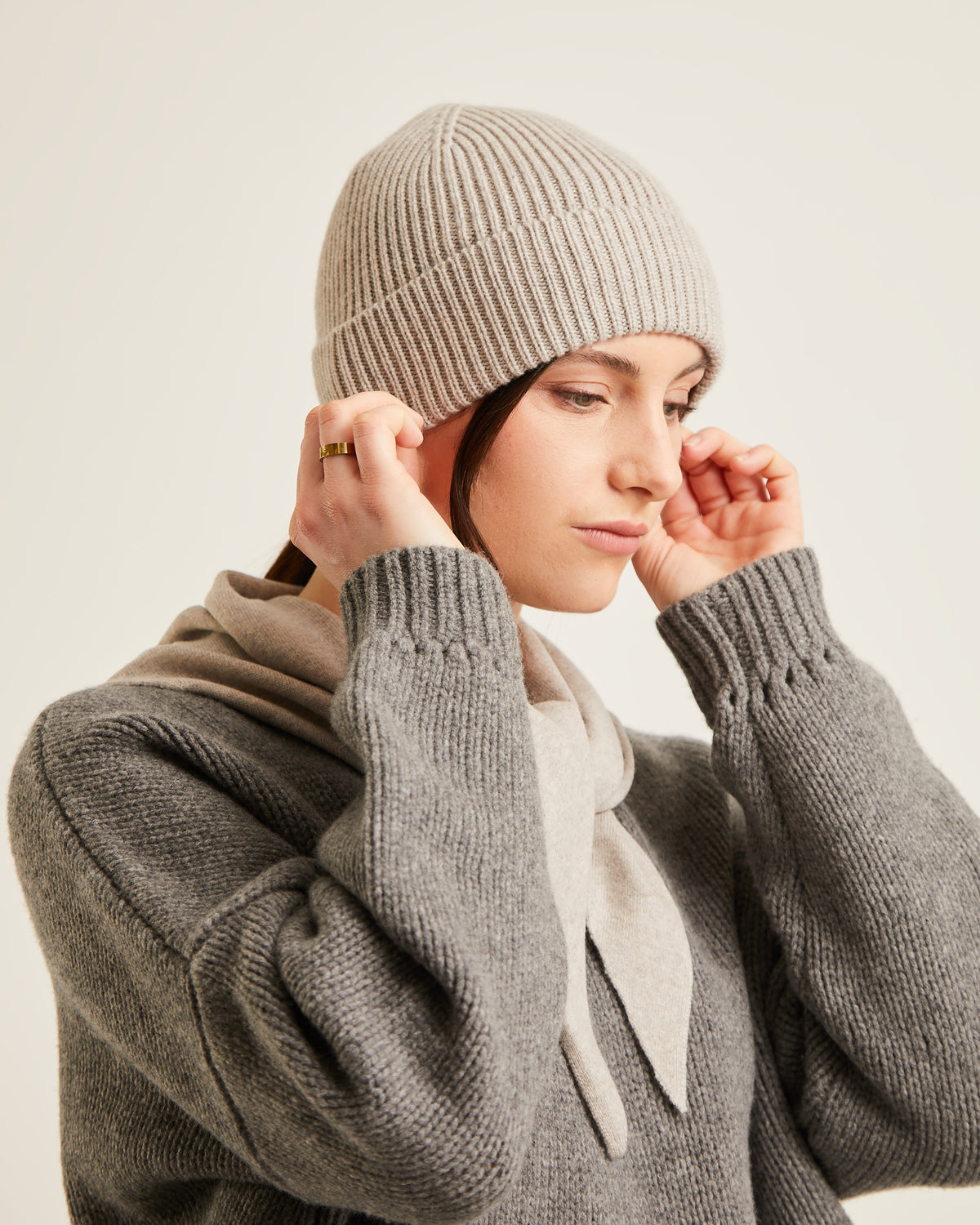 tuque en laine et cachemire MATTY