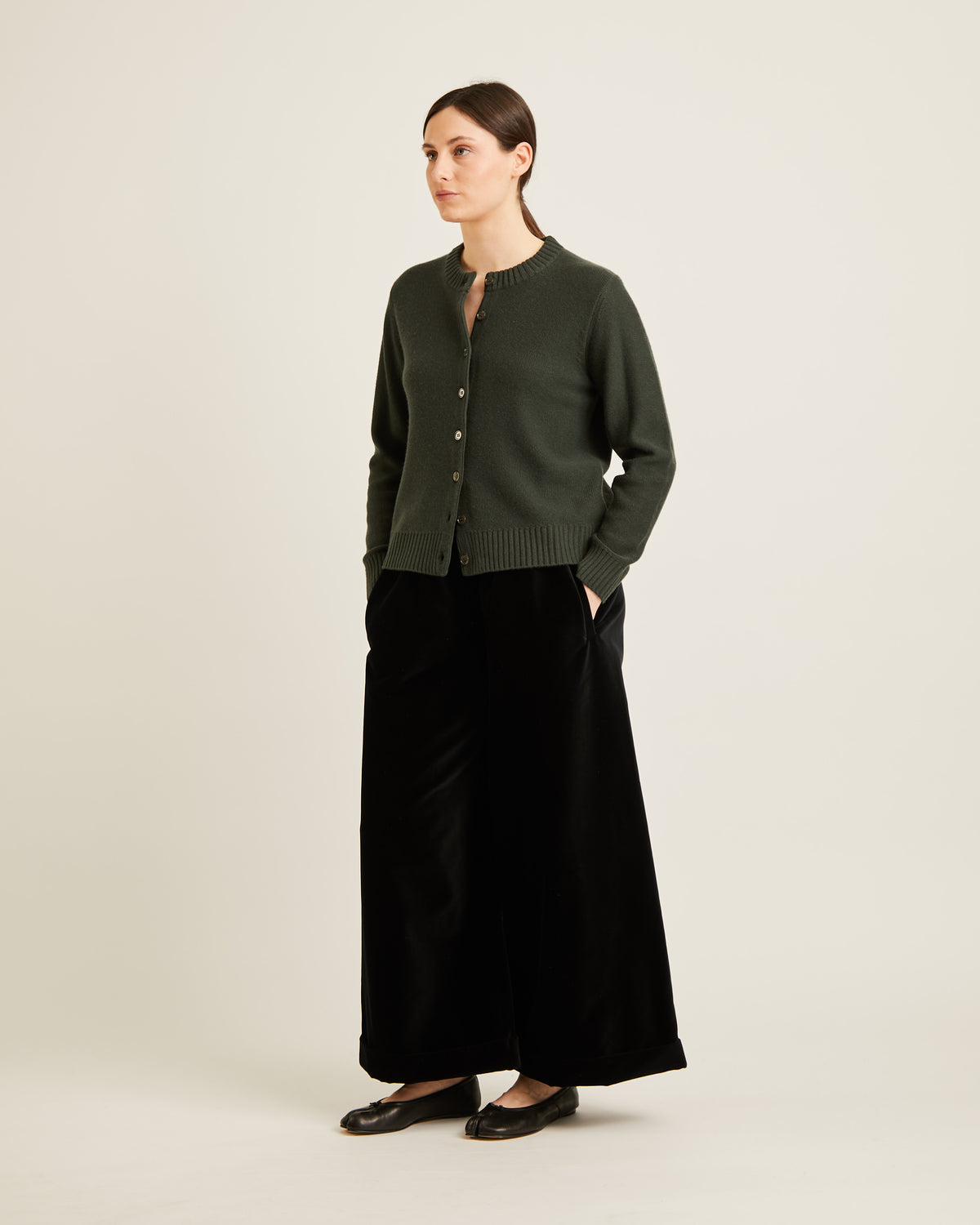 BRITT wool and cashmere cardigan