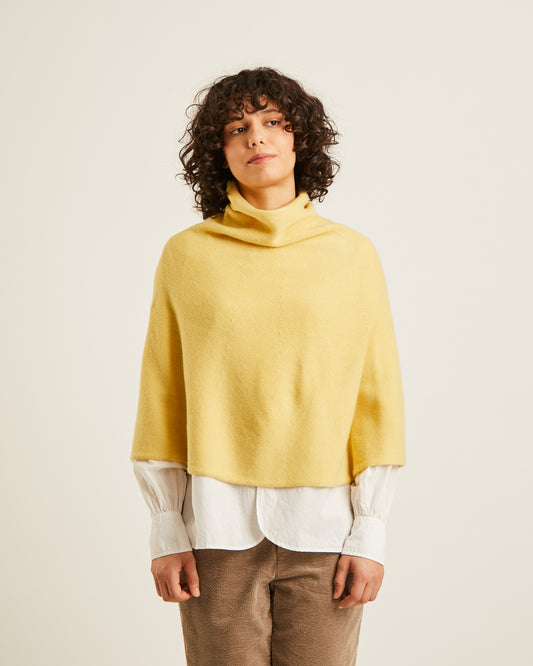 CARLA wool and cashmere poncho