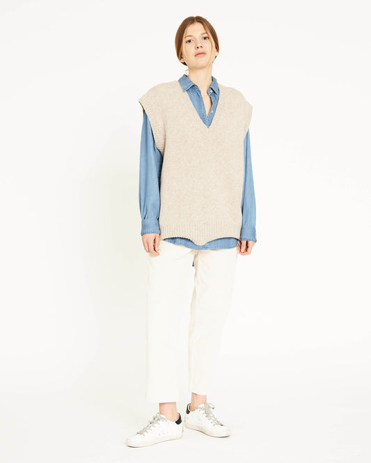 sweater en laine sans manches GEORGIA