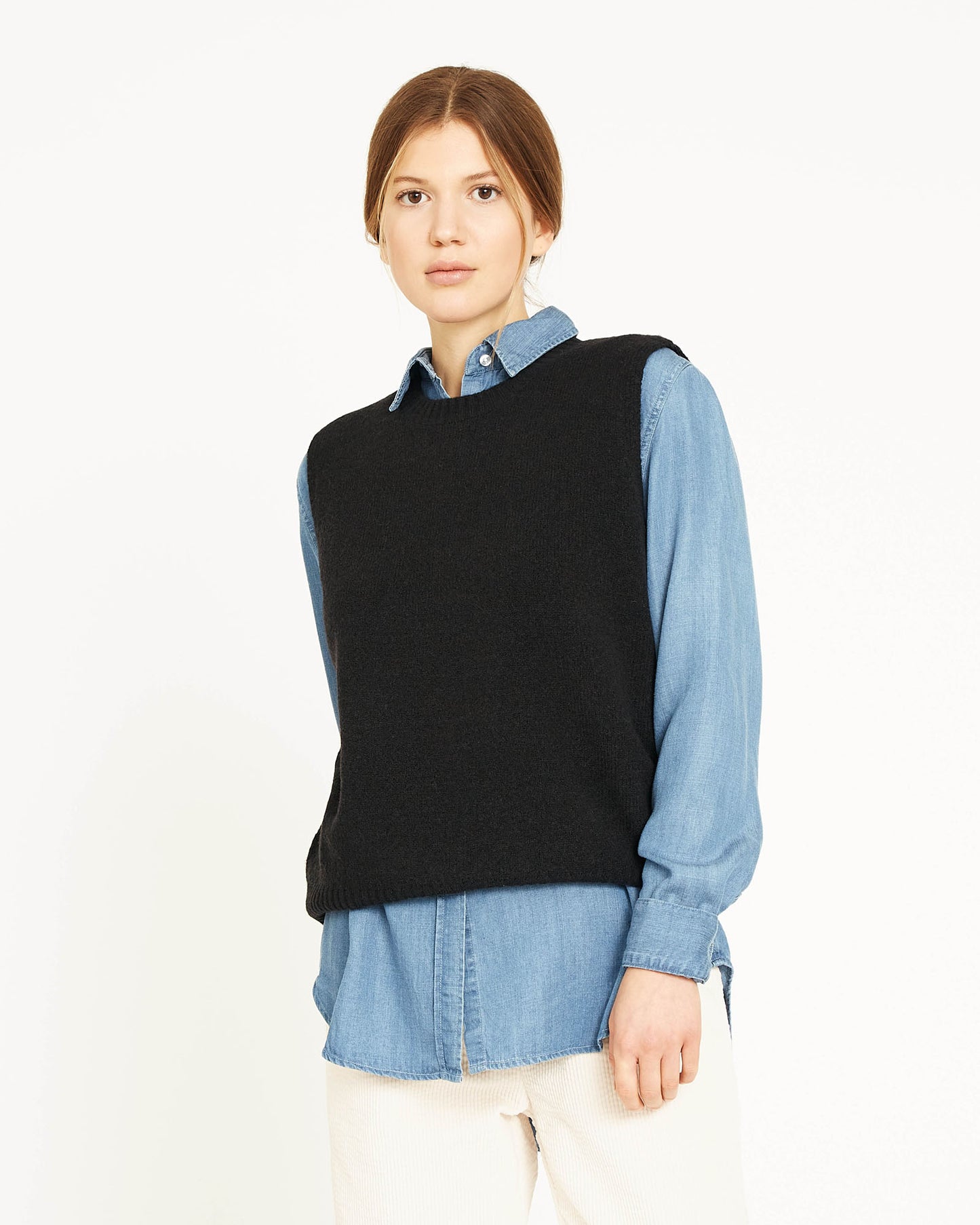 sweater sans manches en laine et yak KENNEDY