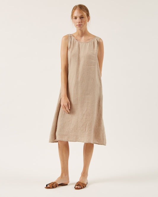 robe en chambray de lin WANDA