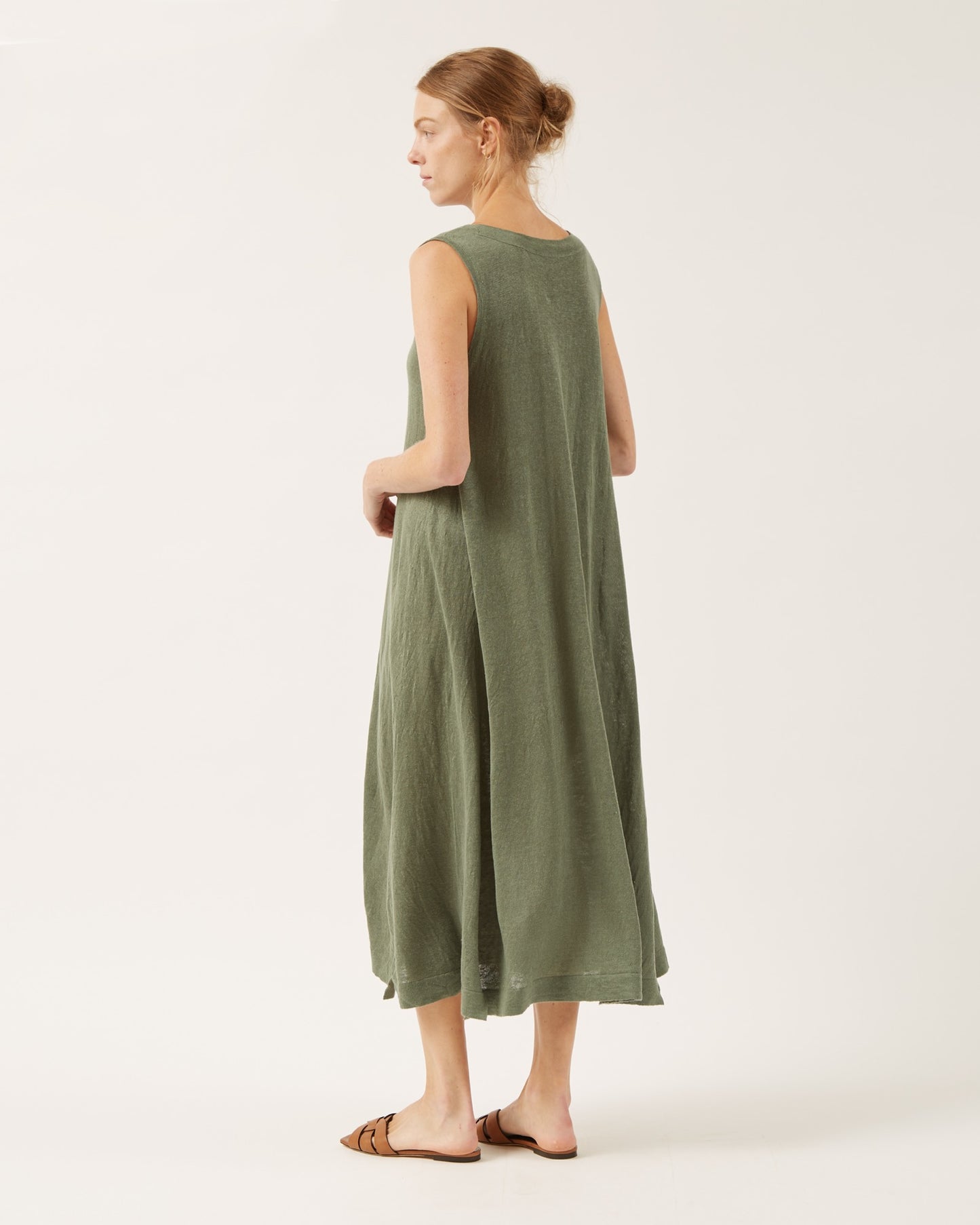 robe évasée en maille de lin ERYA