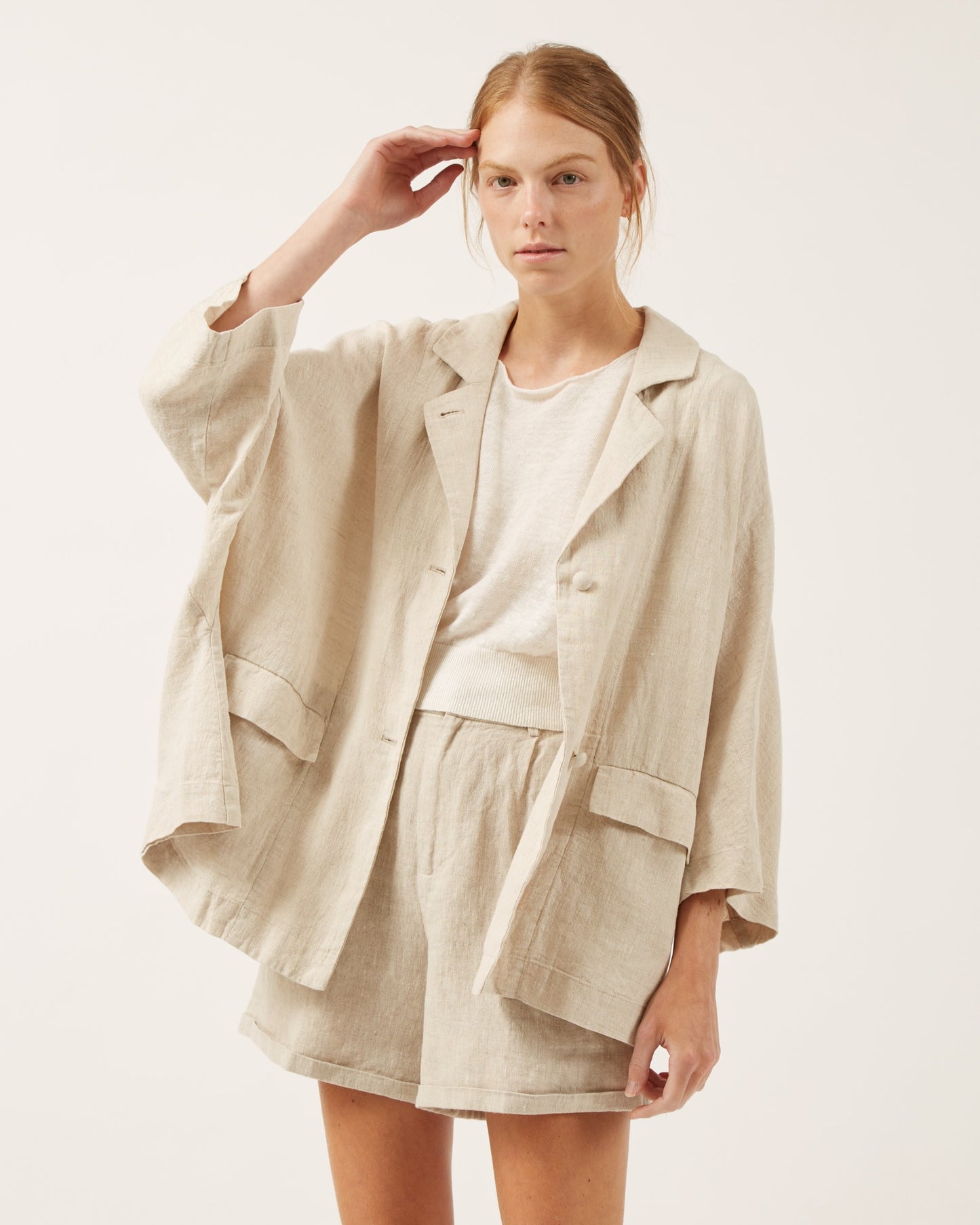 manteau en toile de lin MARILOU