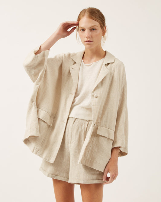 manteau en toile de lin MARILOU