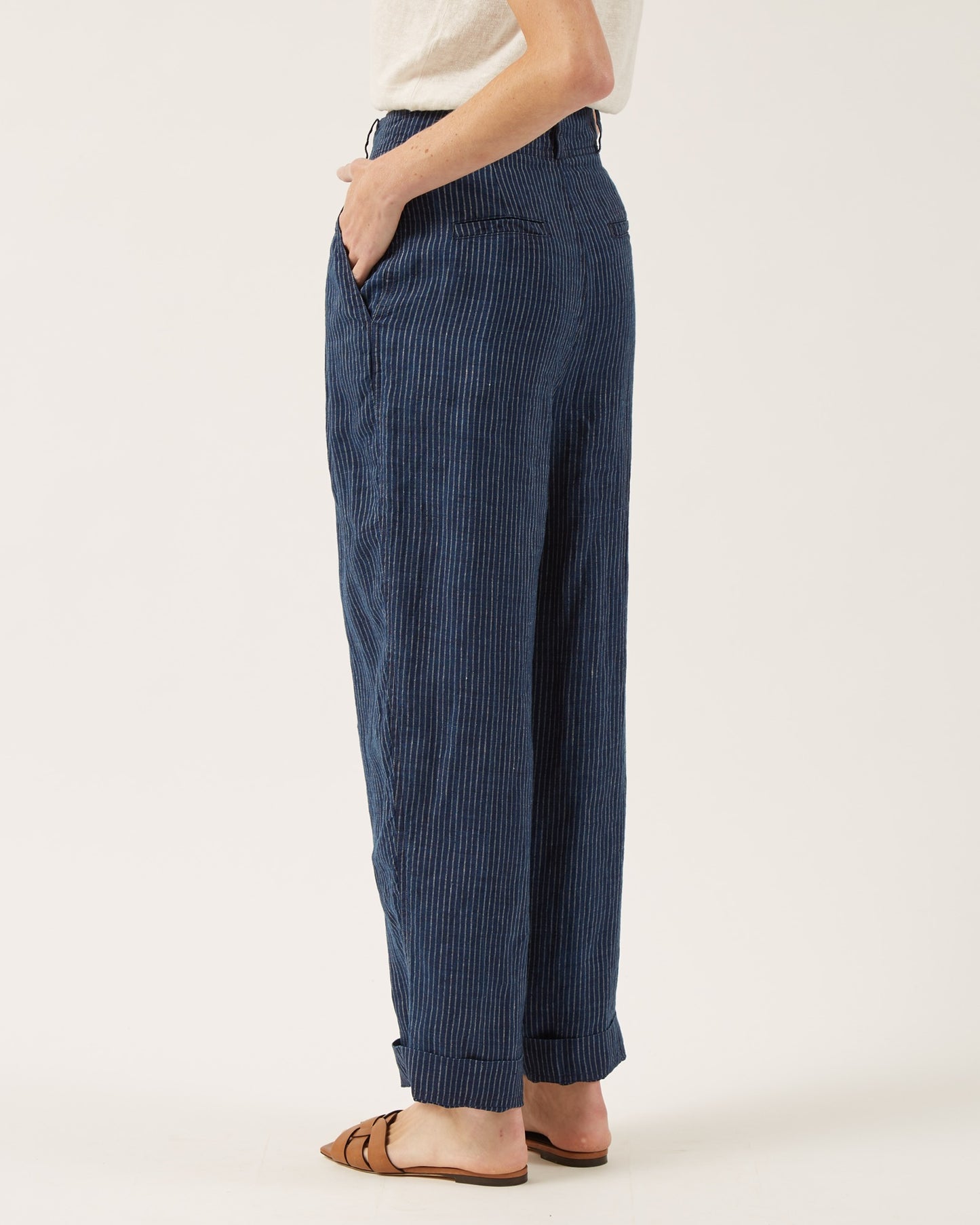 pantalon en lin épais OXA