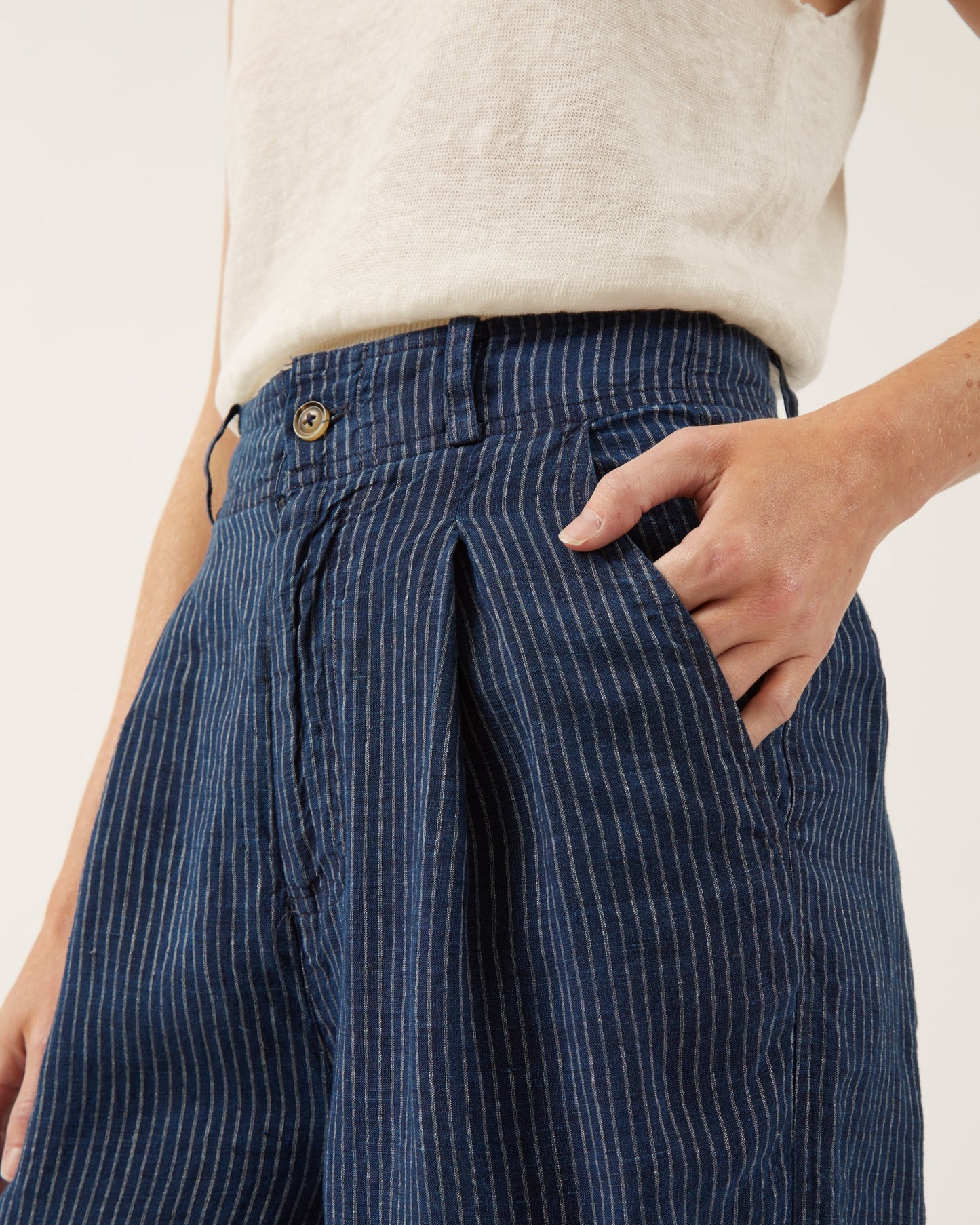 pantalon en lin épais OXA