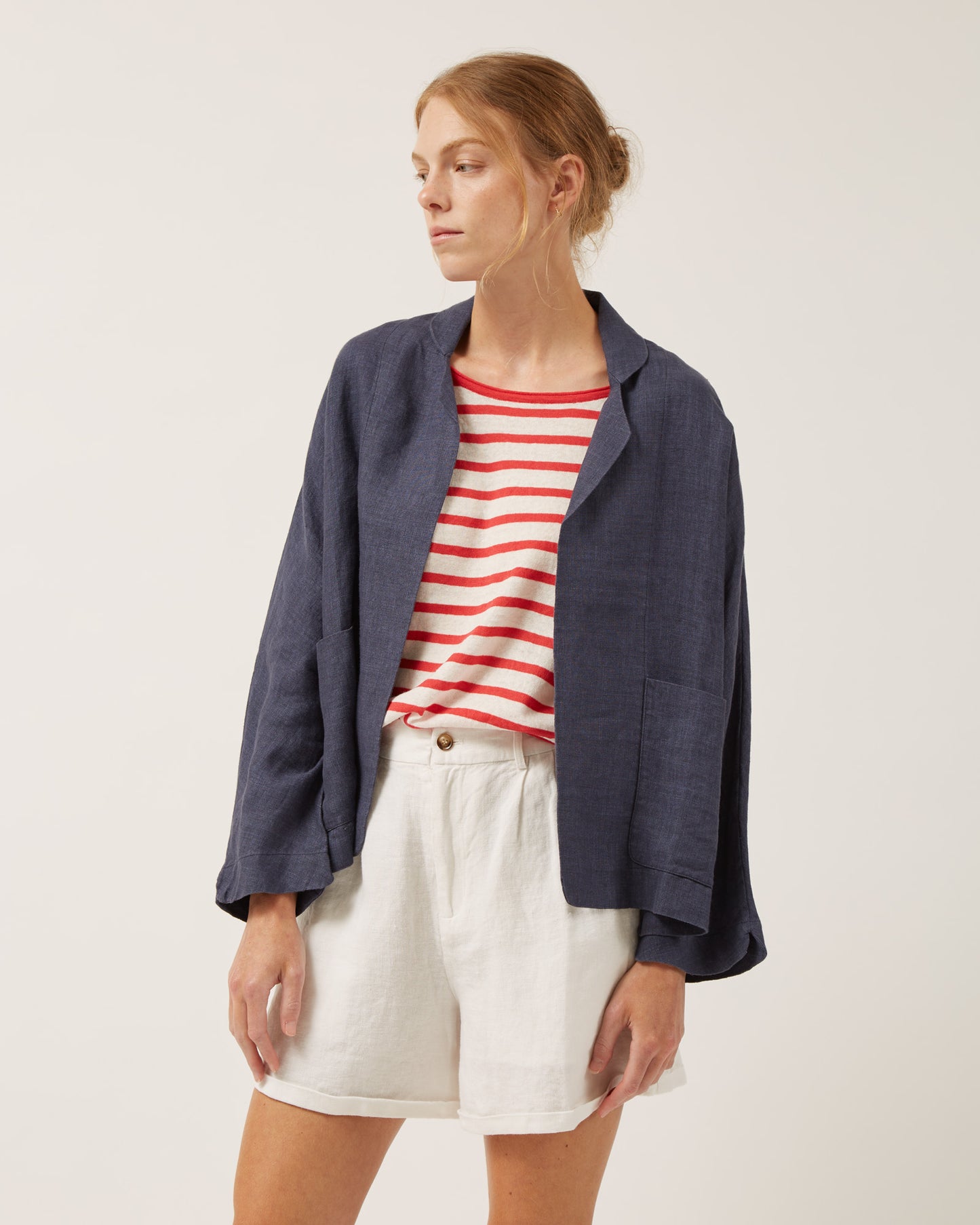 veste ESMEE en lin lavé