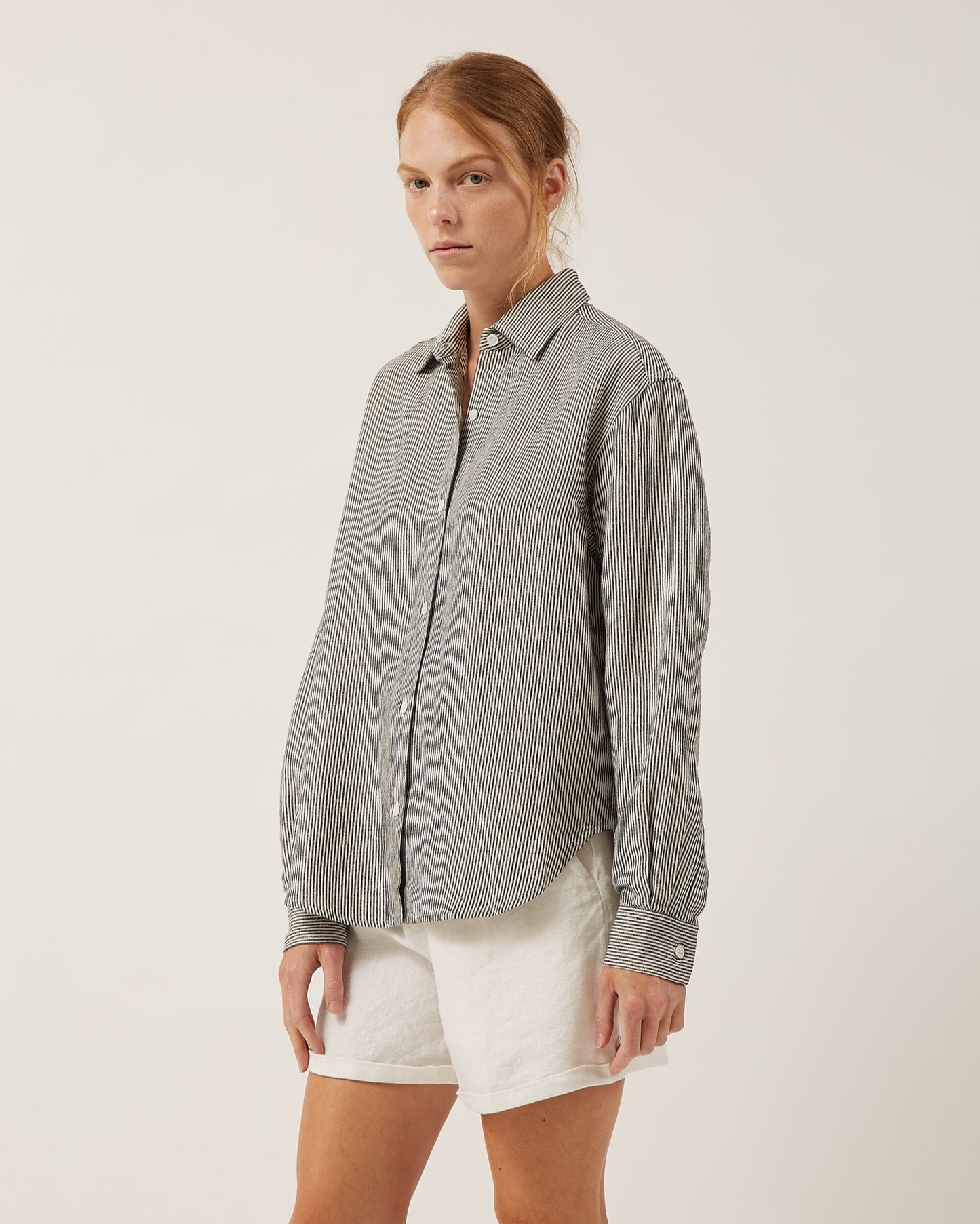 chemise en lin à manches longues ASTRID