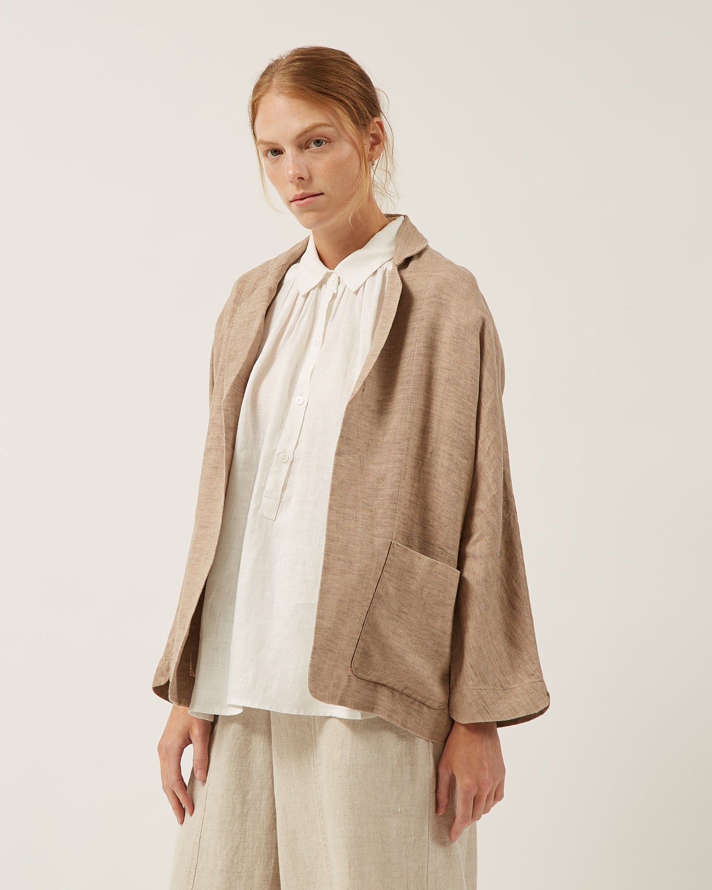 veste AMELIA en lin lavé