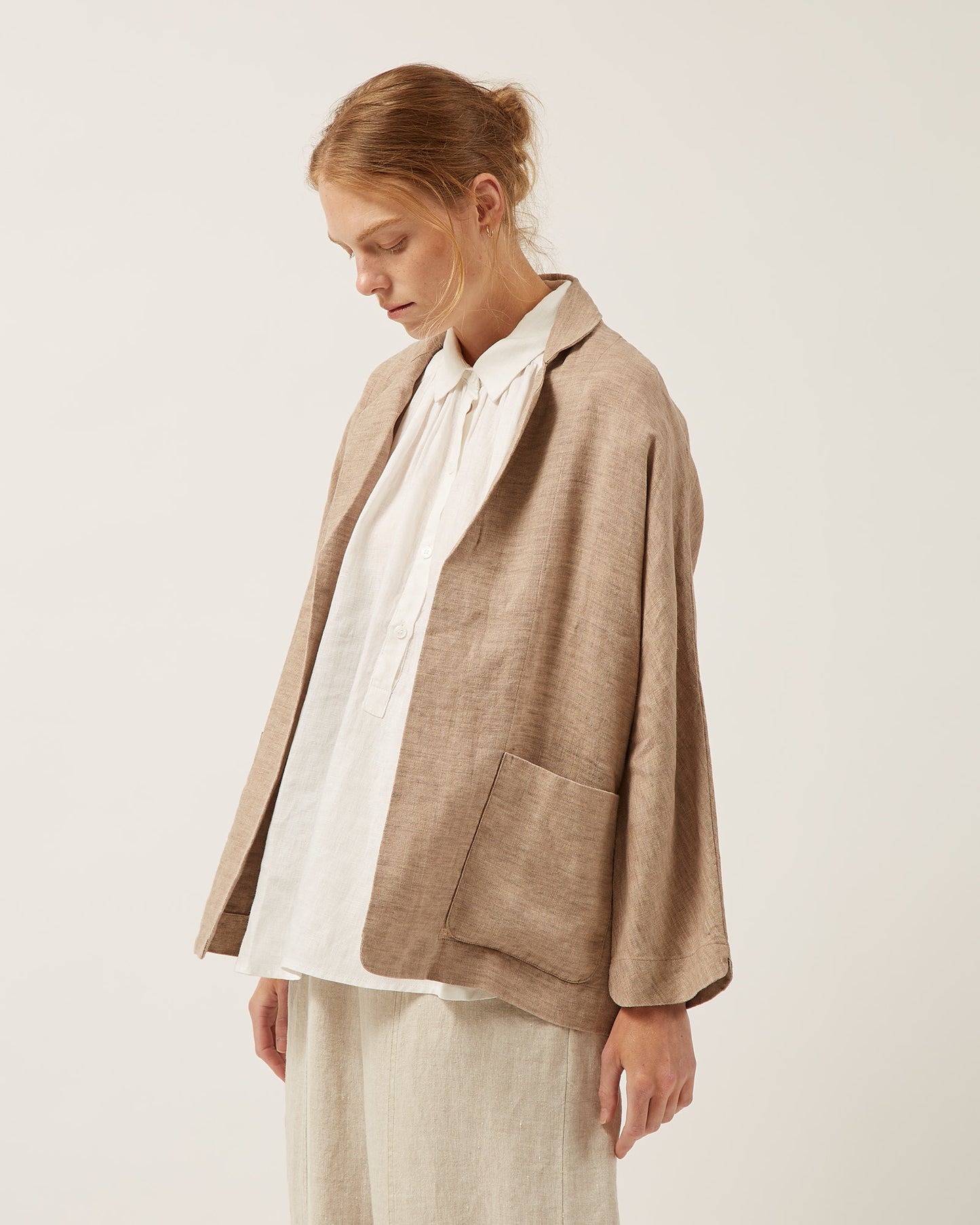 veste AMELIA en lin lavé
