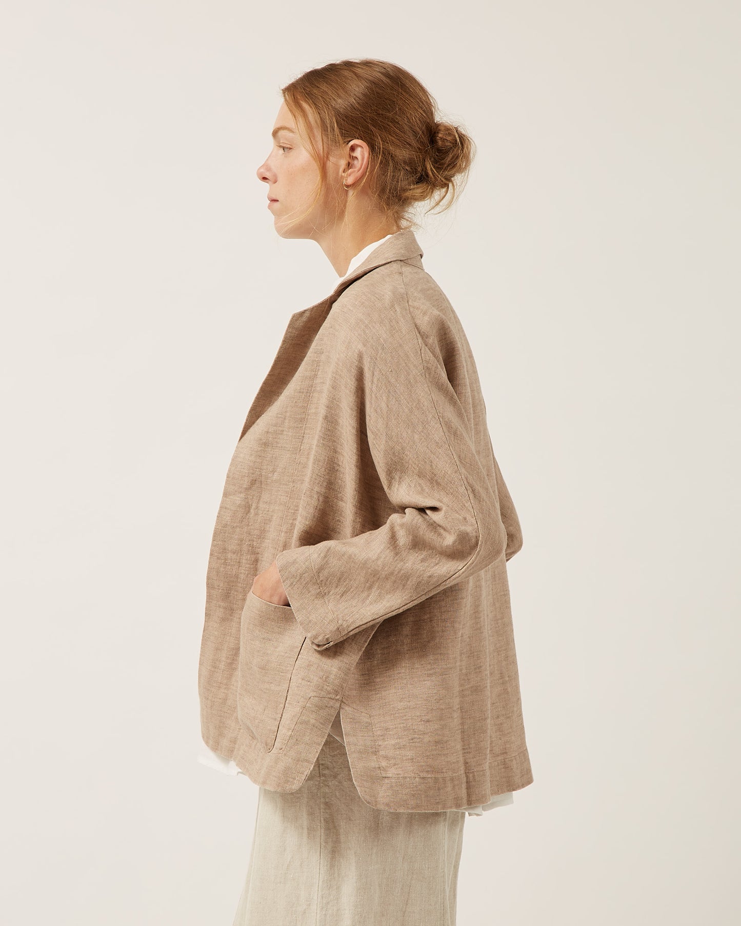 veste AMELIA en lin lavé