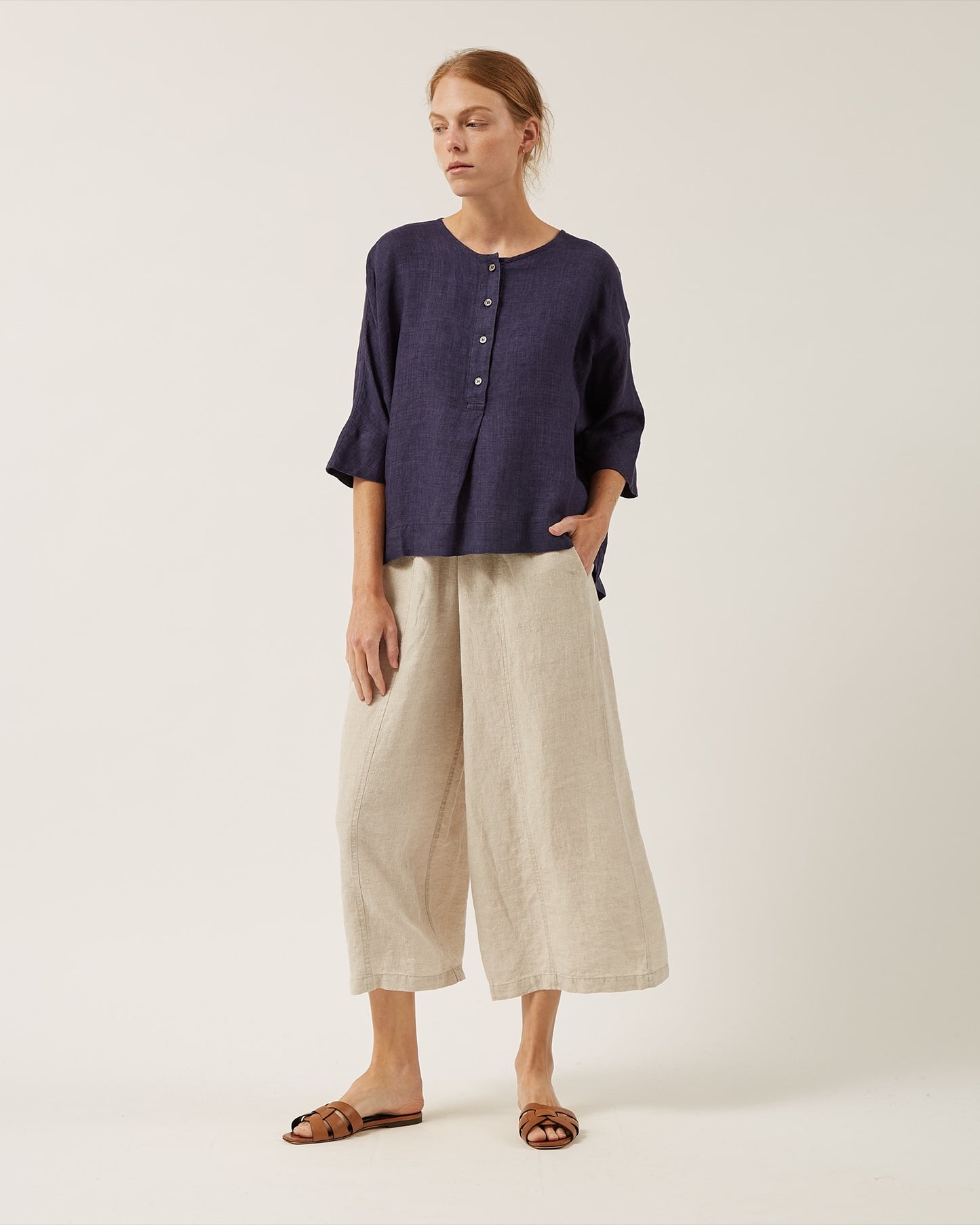 top en chambray de lin ANNIE
