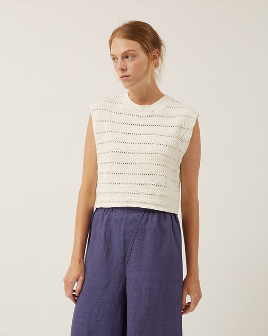 chandail sans manches en coton CLODIE