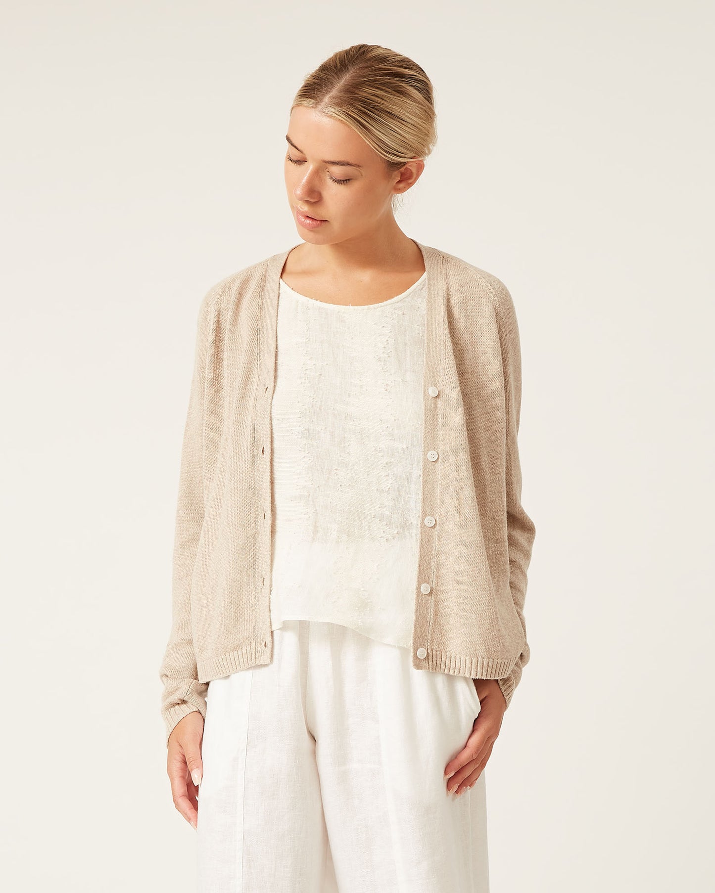 cardigan en lin et coton RYDER