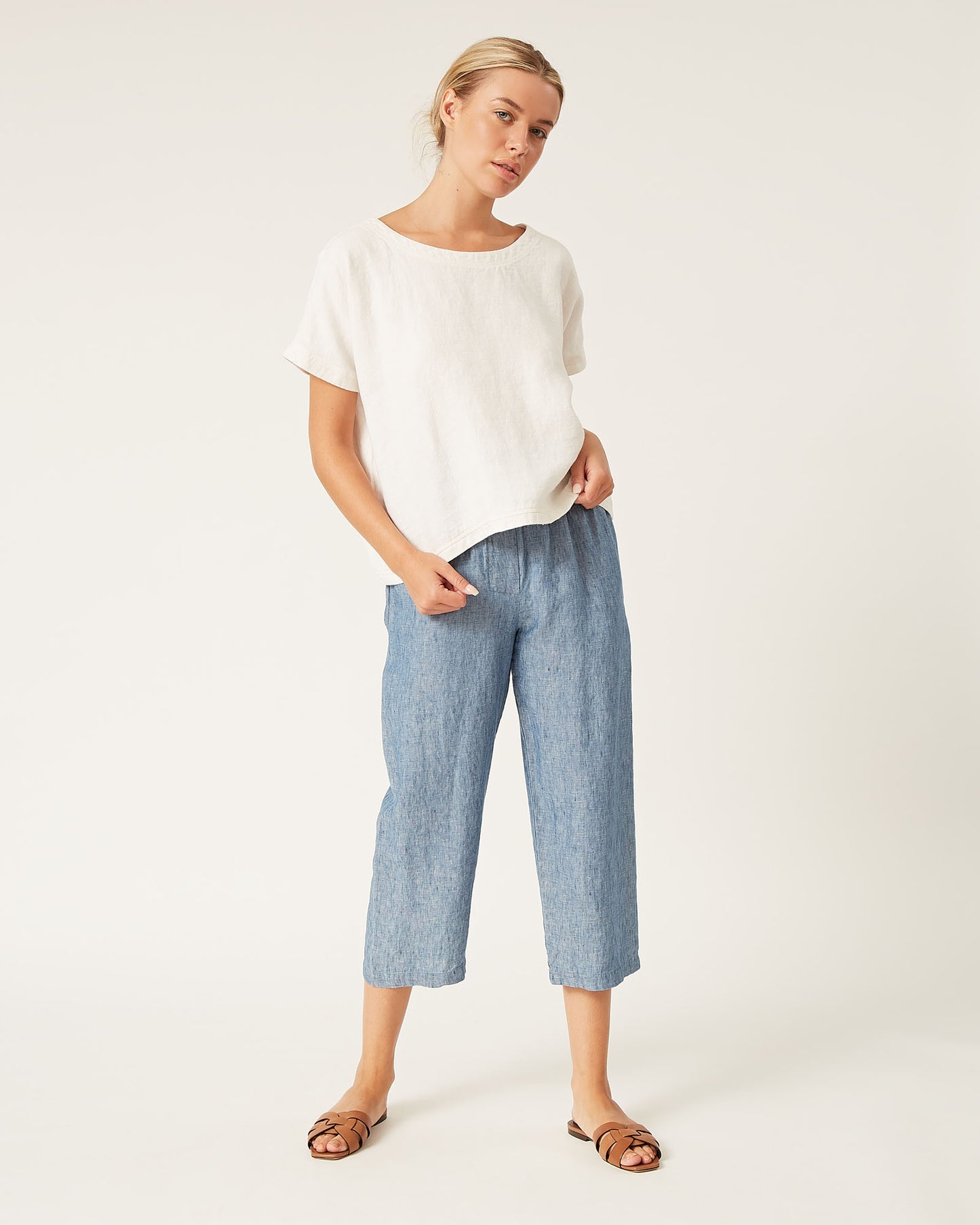 top JOANNA en toile de lin