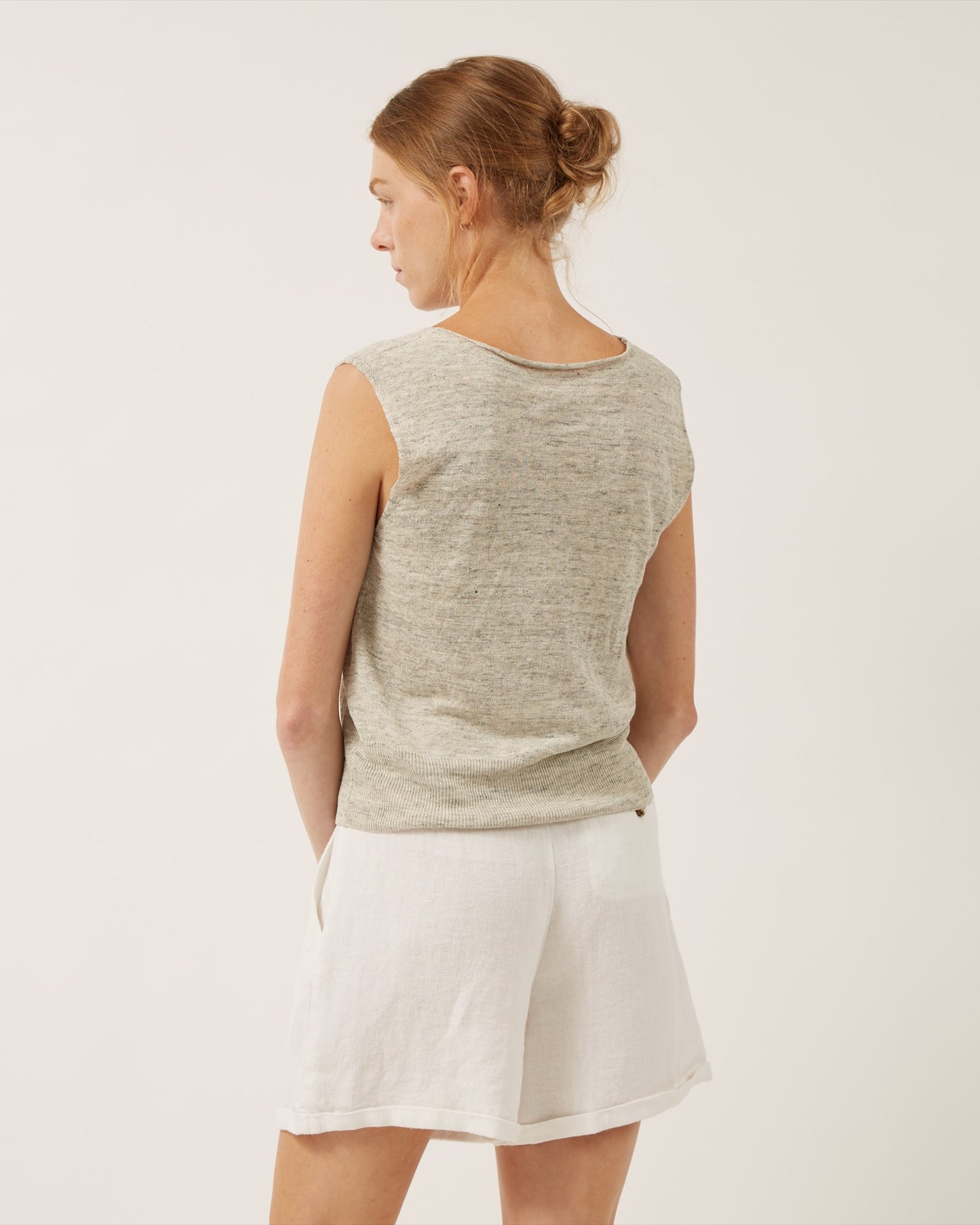 chandail sans manches en tricot de lin JENNY