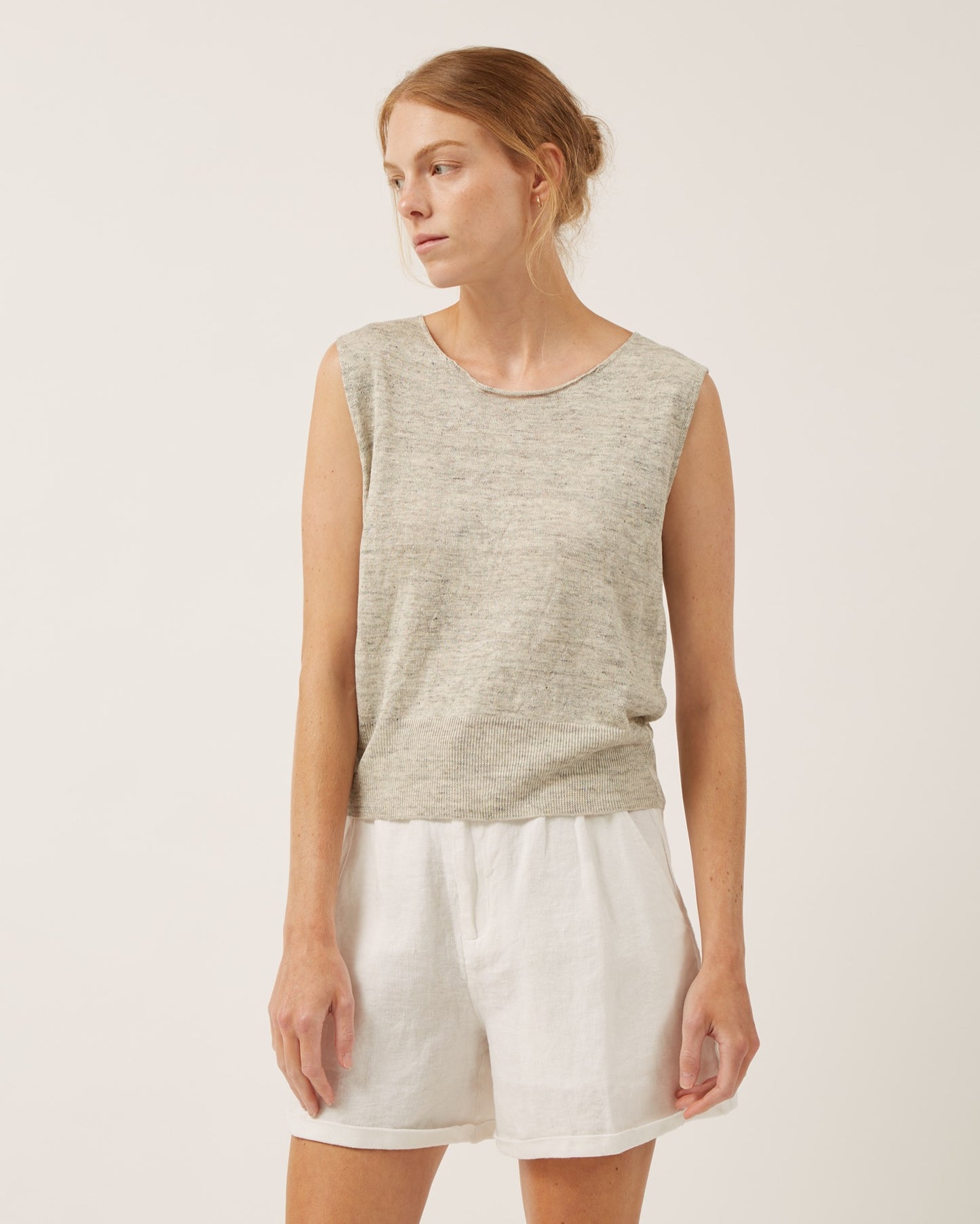 chandail sans manches en tricot de lin JENNY