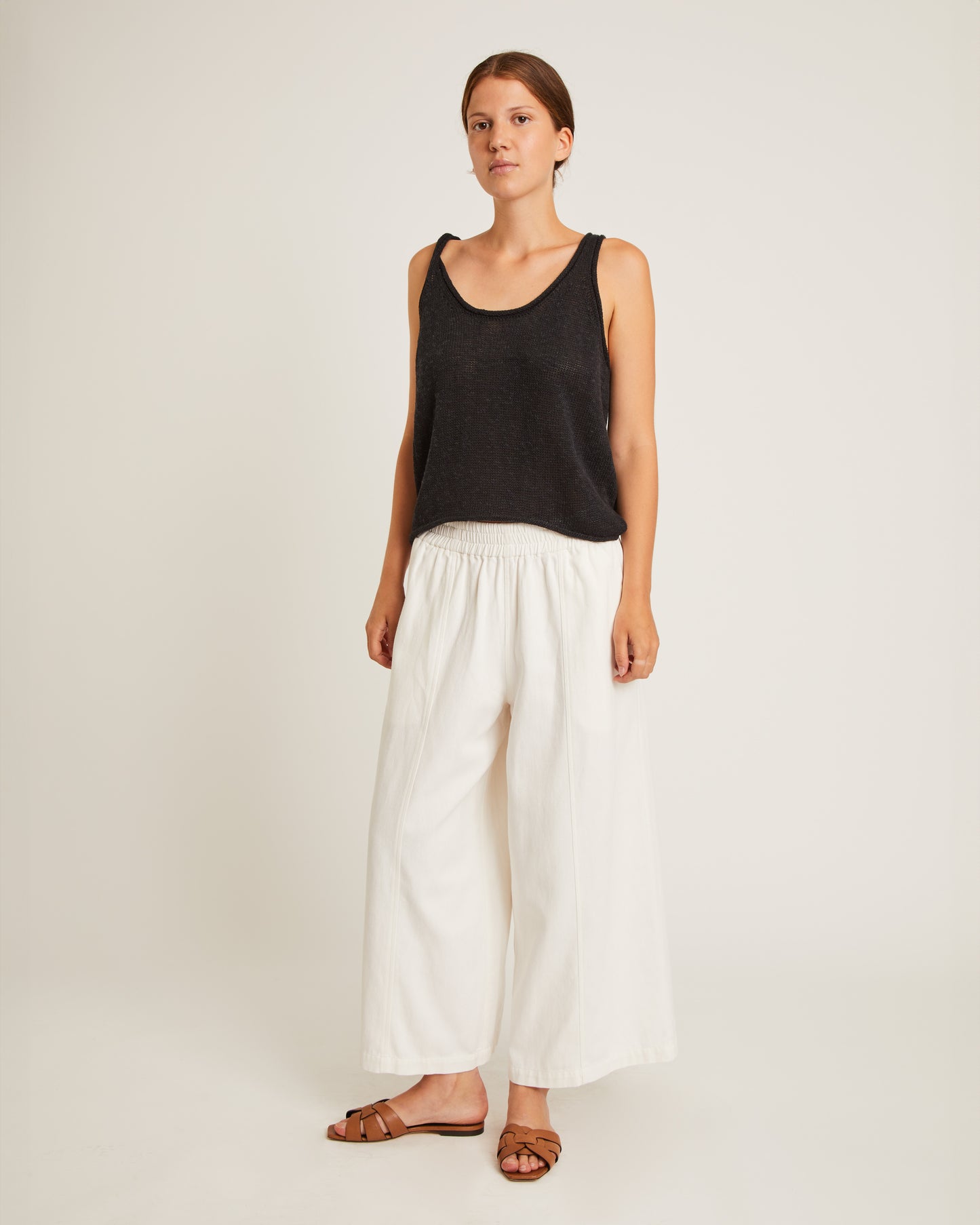 camisole en maille mélangée de lin et soie STINA