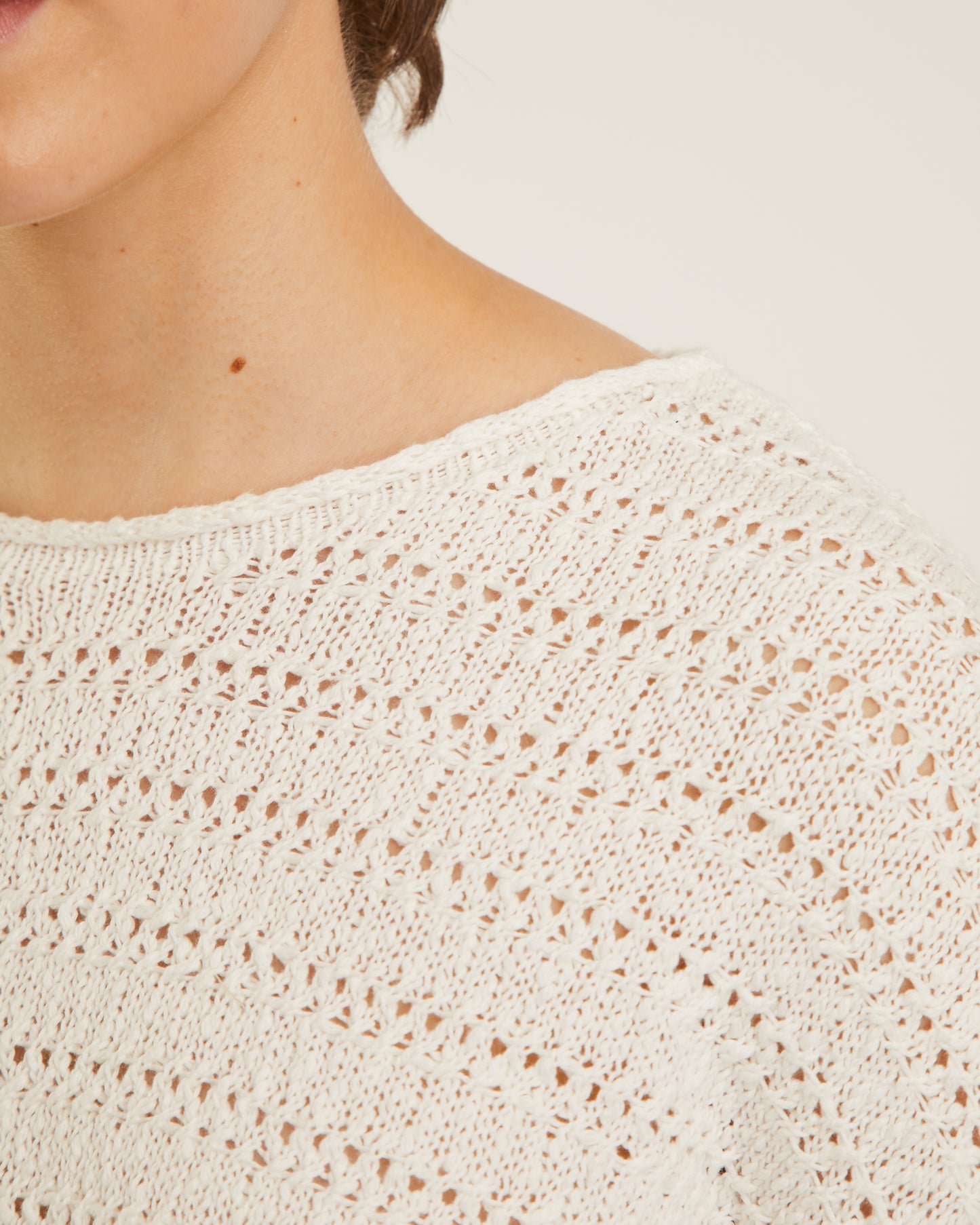 chandail en coton à maille ajourée IMANI