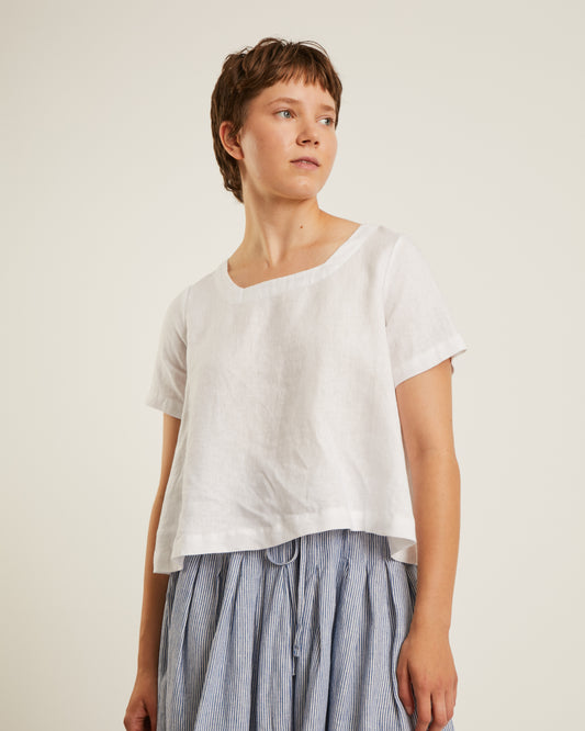 top en lin épais MI