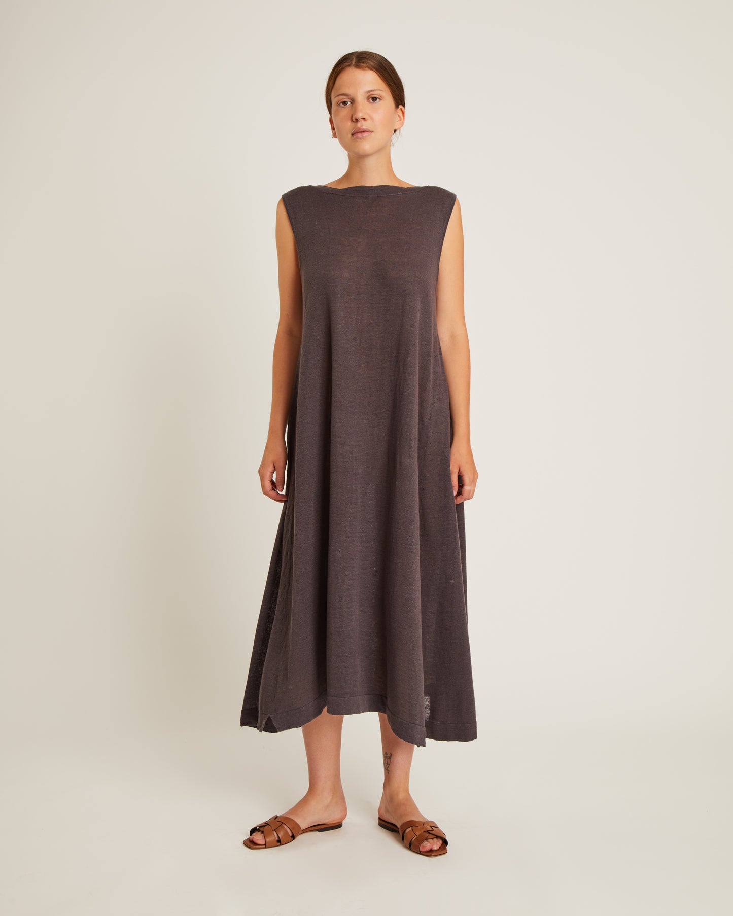 robe évasée en maille de lin ERYA