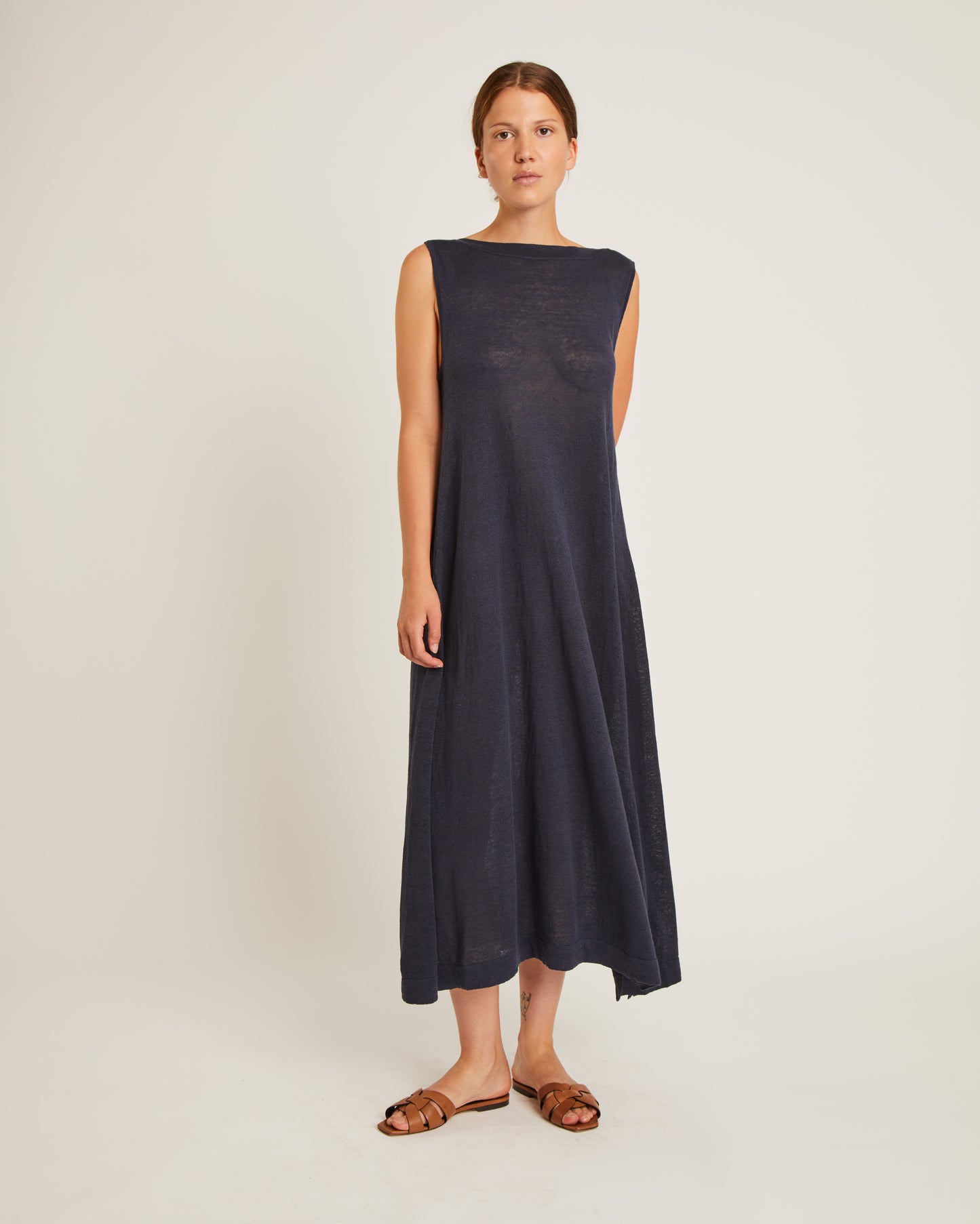 robe évasée en maille de lin ERYA