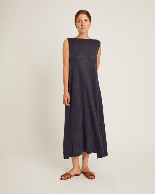 robe évasée en maille de lin ERYA